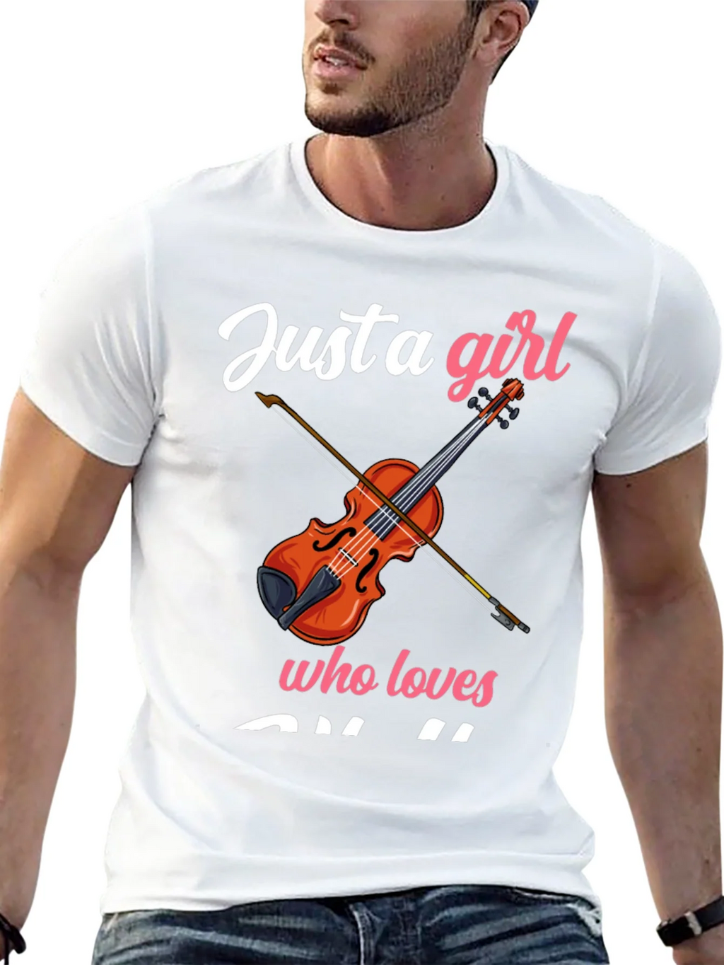 Just a Girl Who Loves Violin T-Shirt product image 4