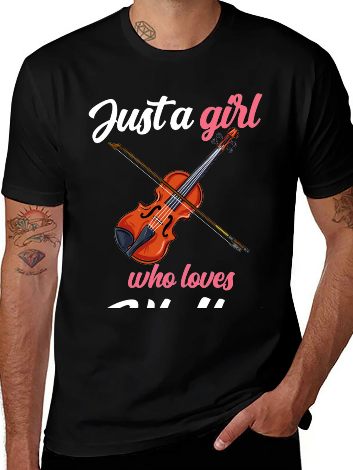 Just a Girl Who Loves Violin T-Shirt product image 1