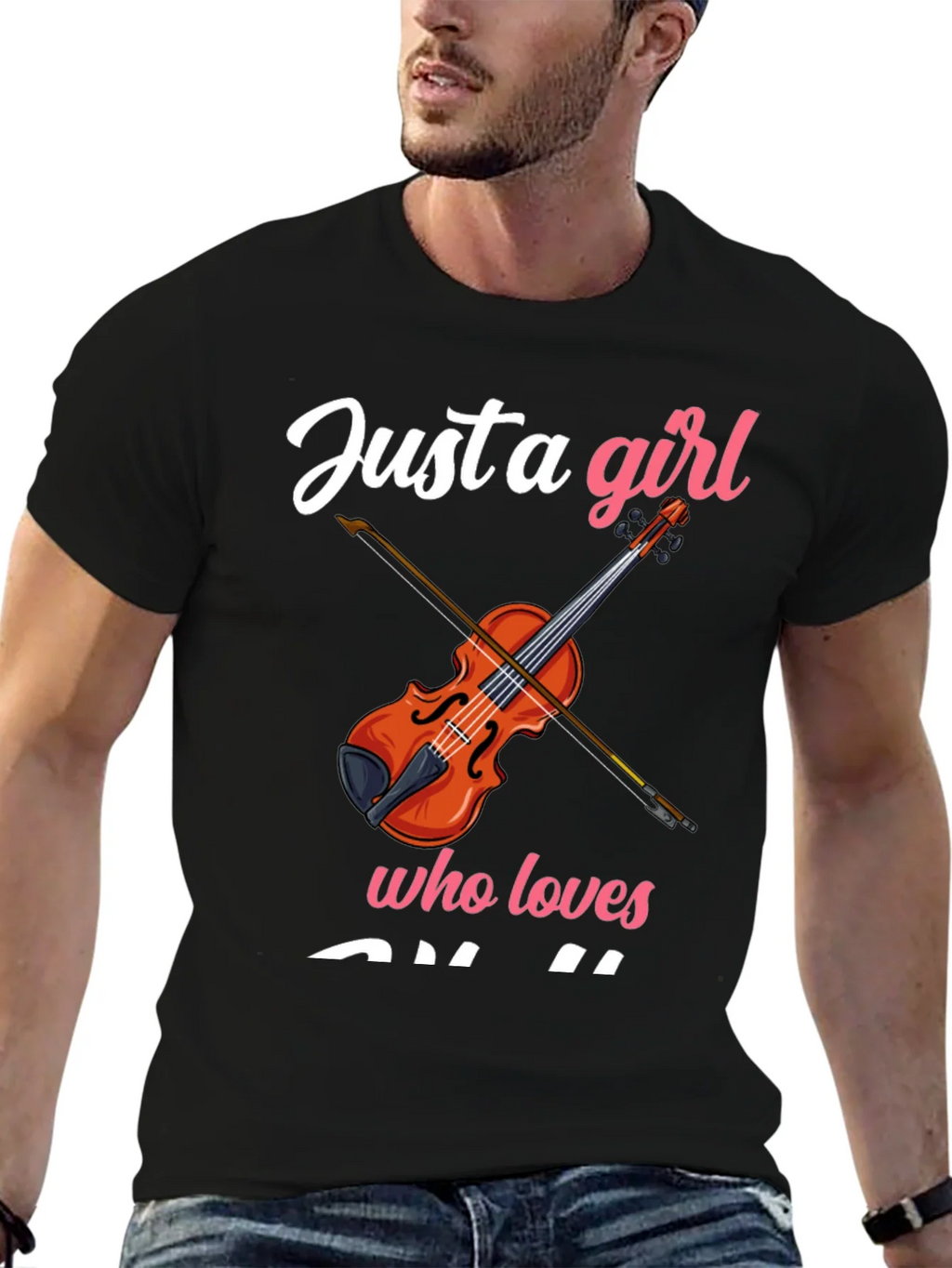 Just a Girl Who Loves Violin T-Shirt product image 9