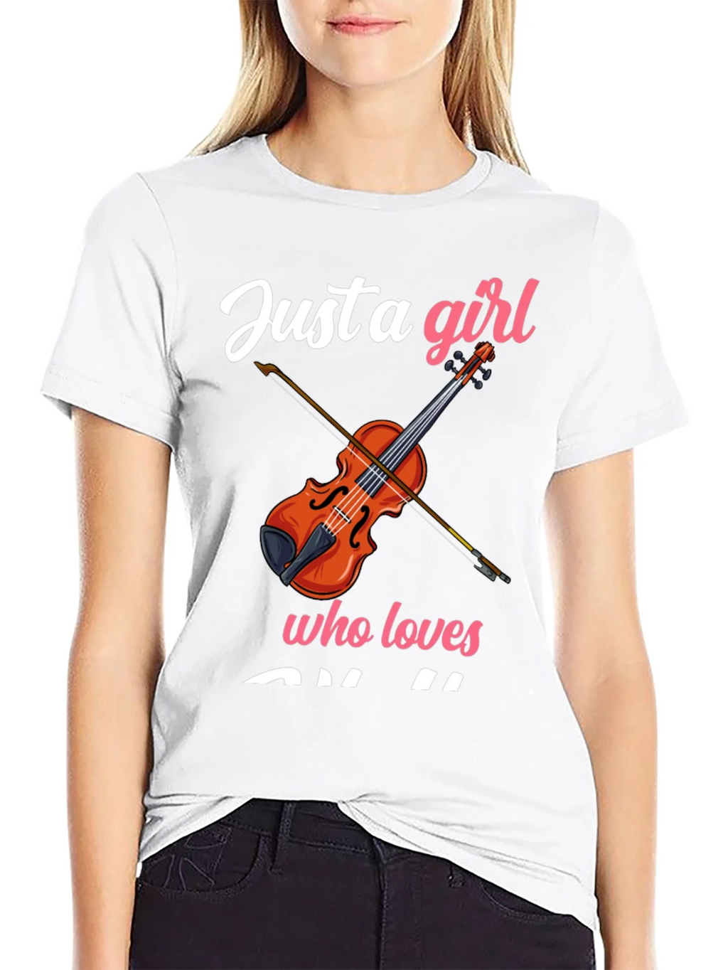 Just a Girl Who Loves Violin T-Shirt product image 11