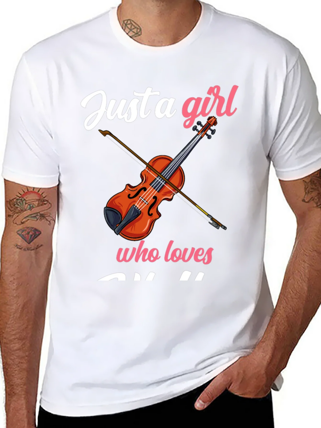Just a Girl Who Loves Violin T-Shirt product image 10