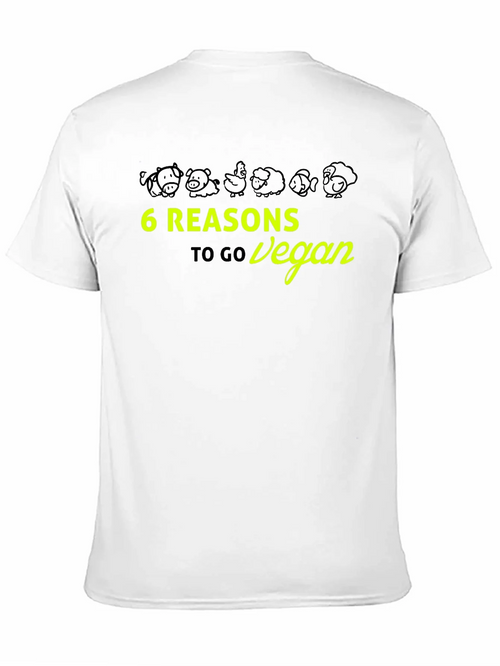 6 Reasons to Go Vegan Graphic Tee product image 2