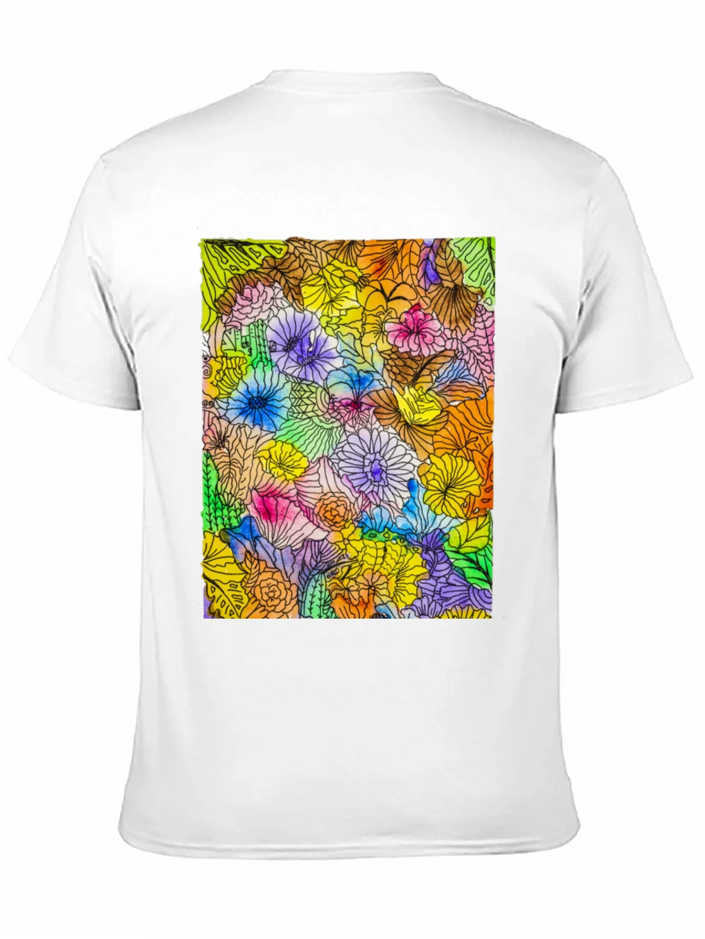 Floral Burst Graphic Tee - Vibrant & Unique product image 2