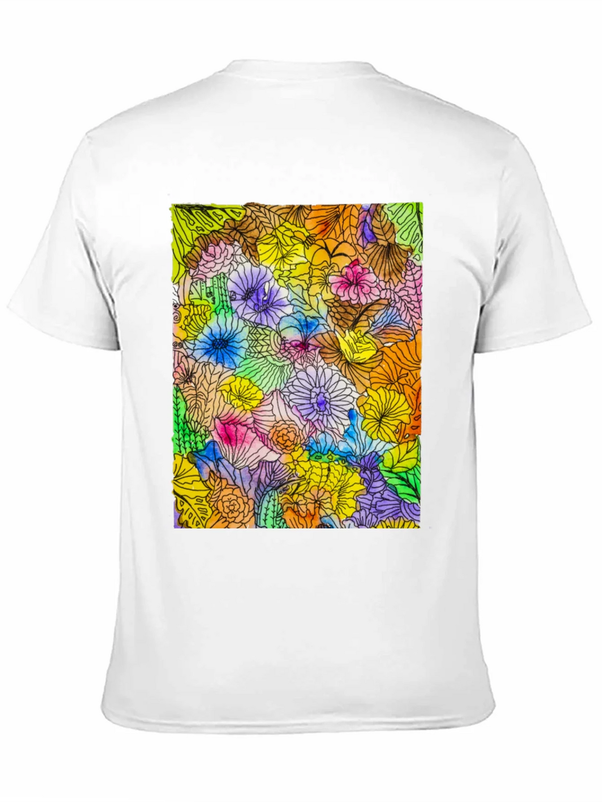 Floral Burst Graphic Tee - Vibrant & Unique product image 2