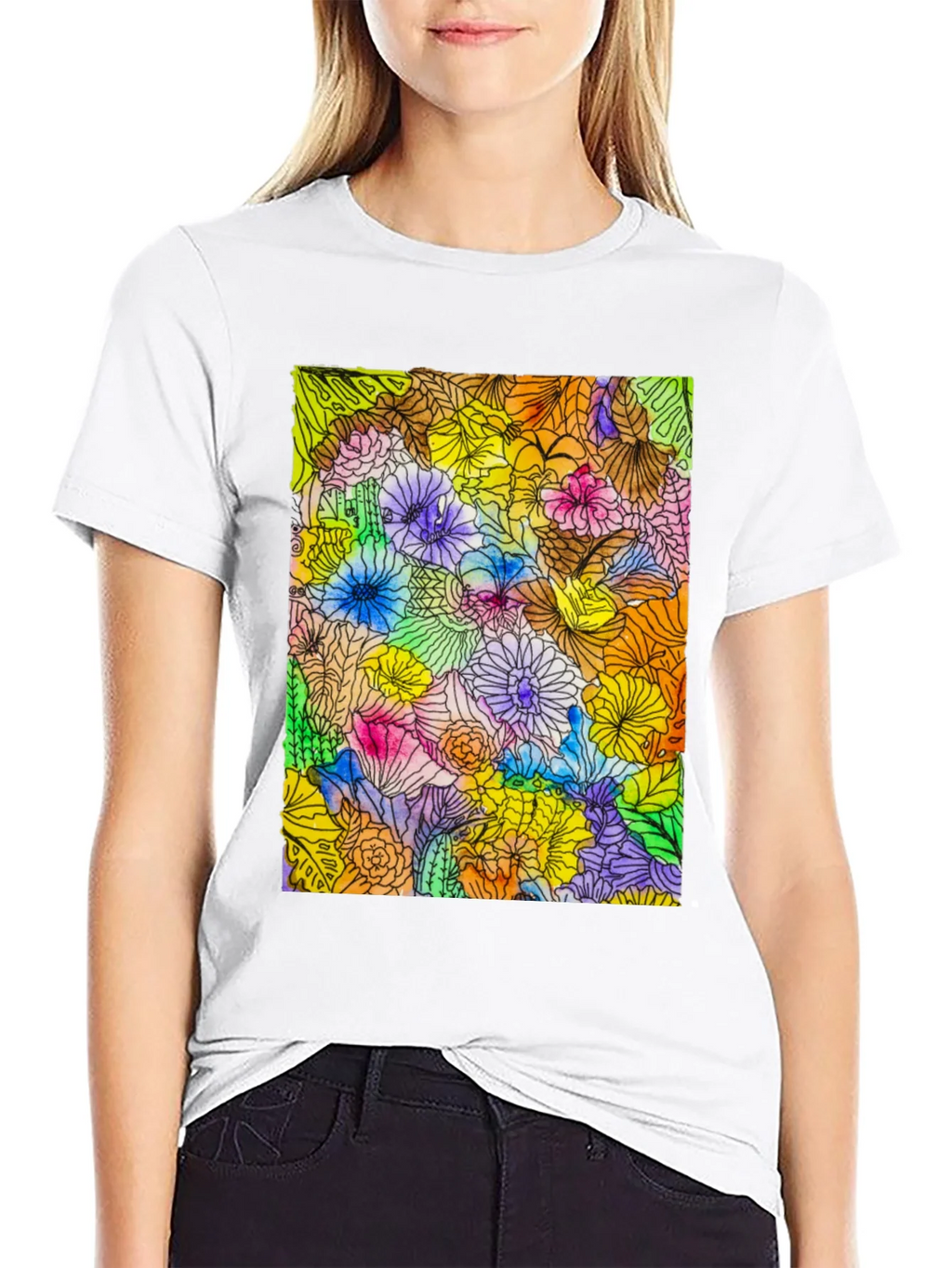 Floral Burst Graphic Tee - Vibrant & Unique product image 11