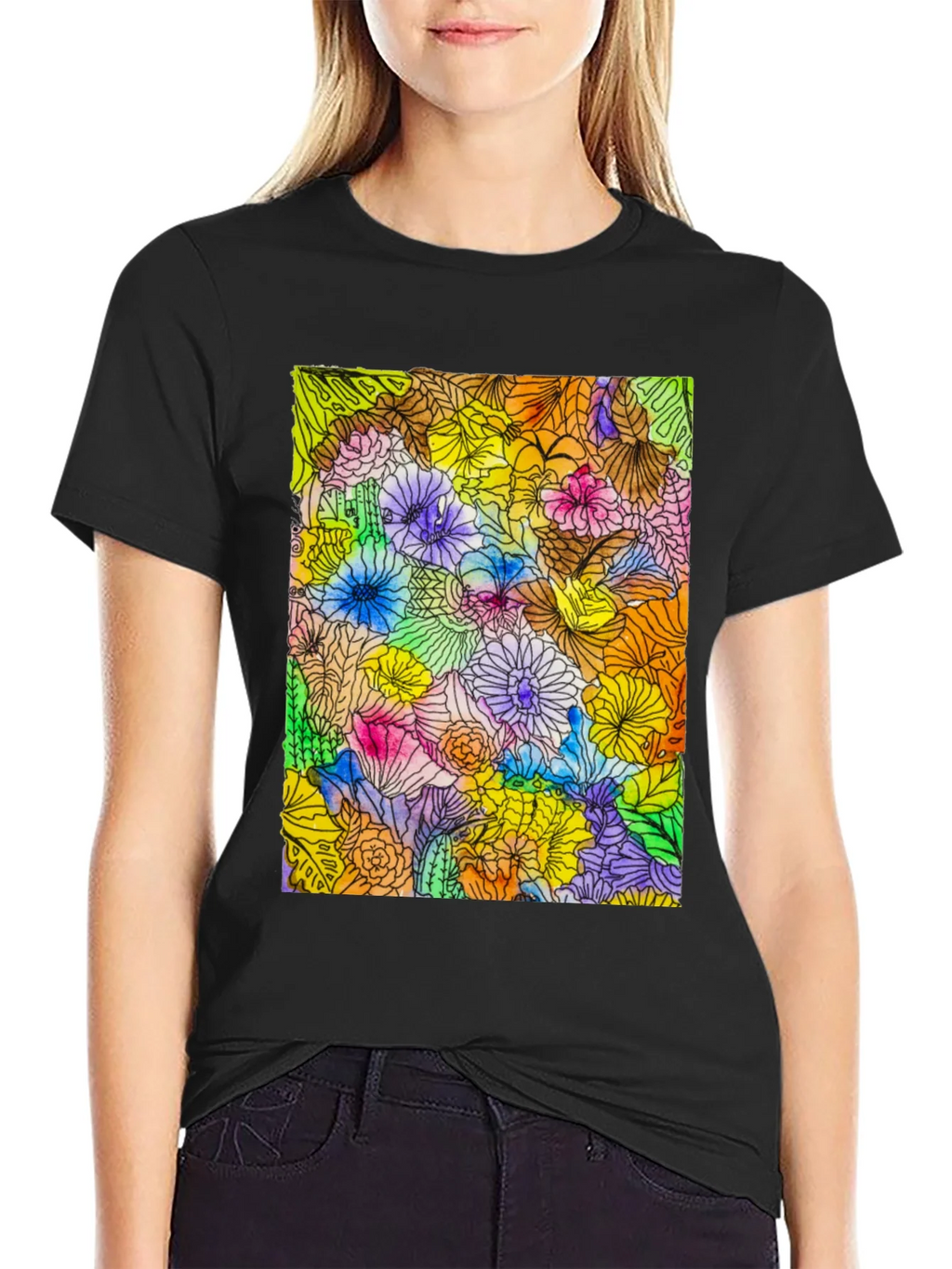 Floral Burst Graphic Tee - Vibrant & Unique product image 5
