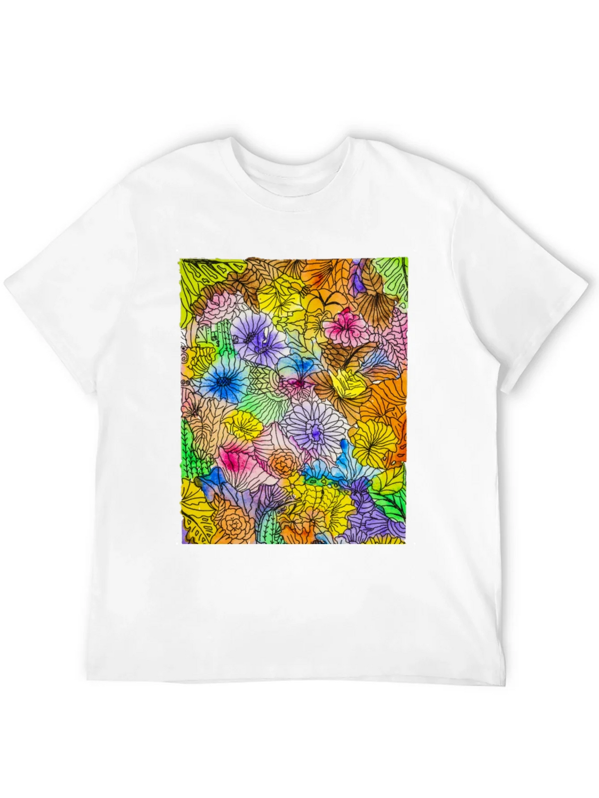 Floral Burst Graphic Tee - Vibrant & Unique product image 3