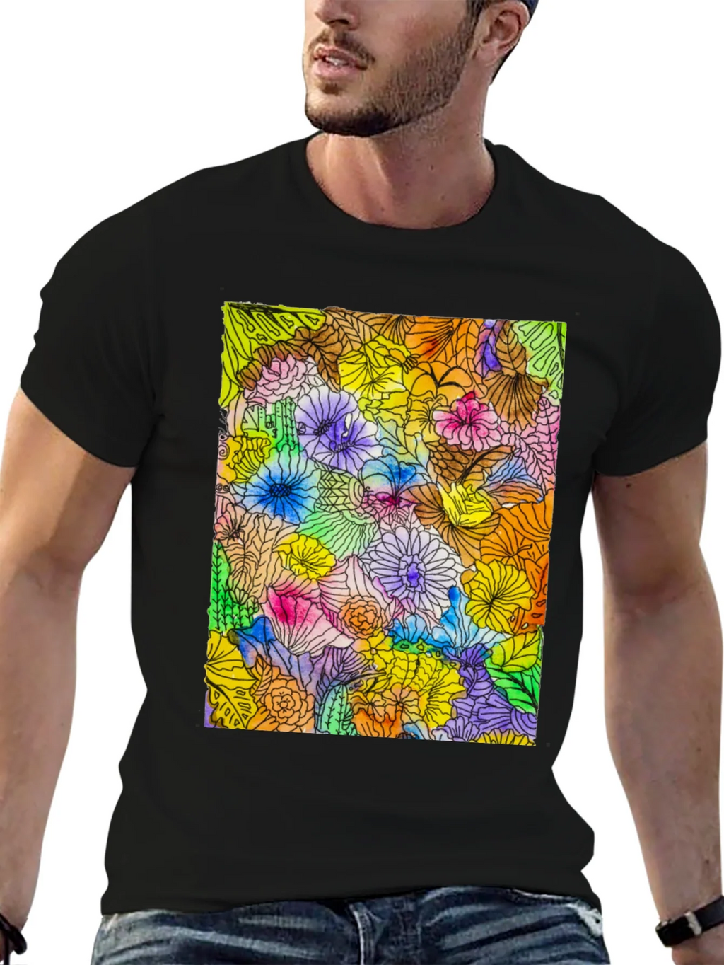 Floral Burst Graphic Tee - Vibrant & Unique product image 9
