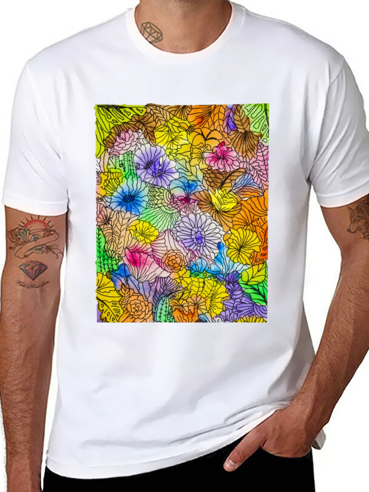 Floral Burst Graphic Tee - Vibrant & Unique product image 10