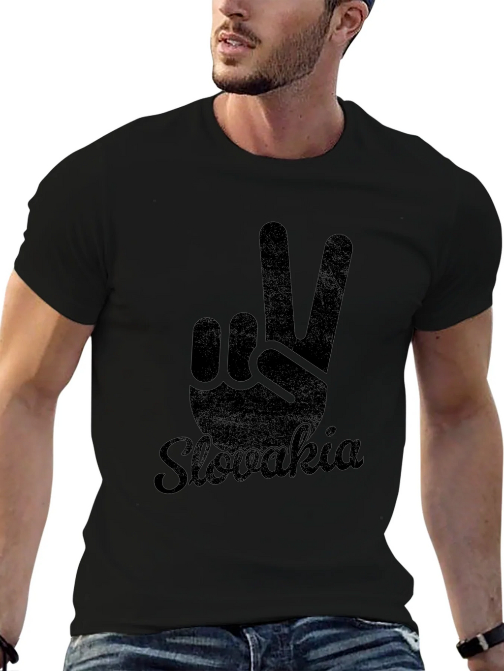 Slovakia Peace Sign Graphic Tee product image 9