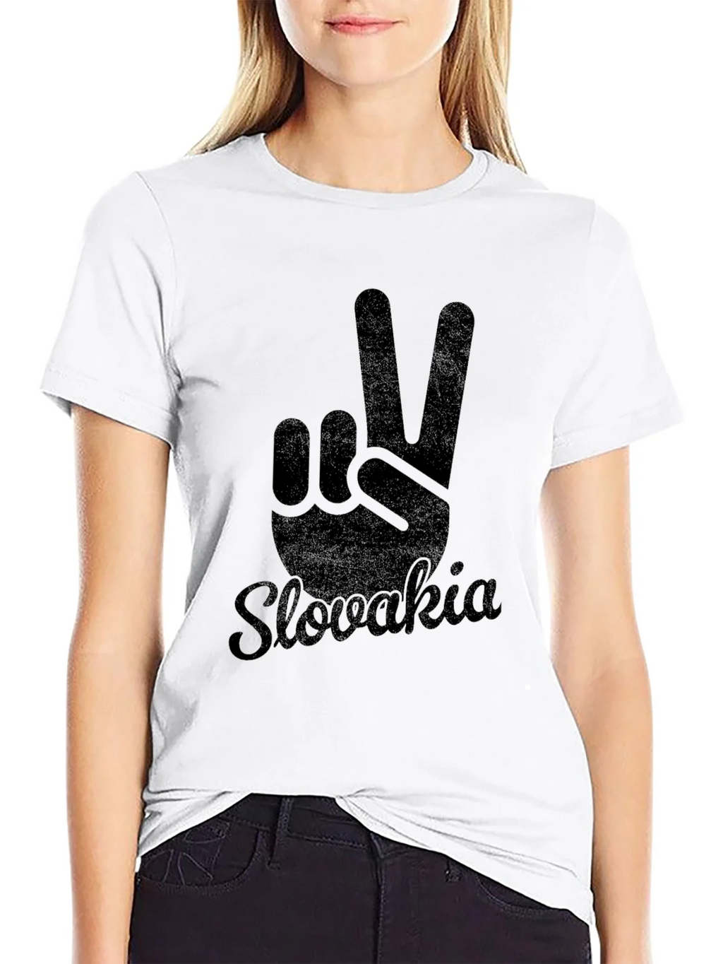 Slovakia Peace Sign Graphic Tee product image 11