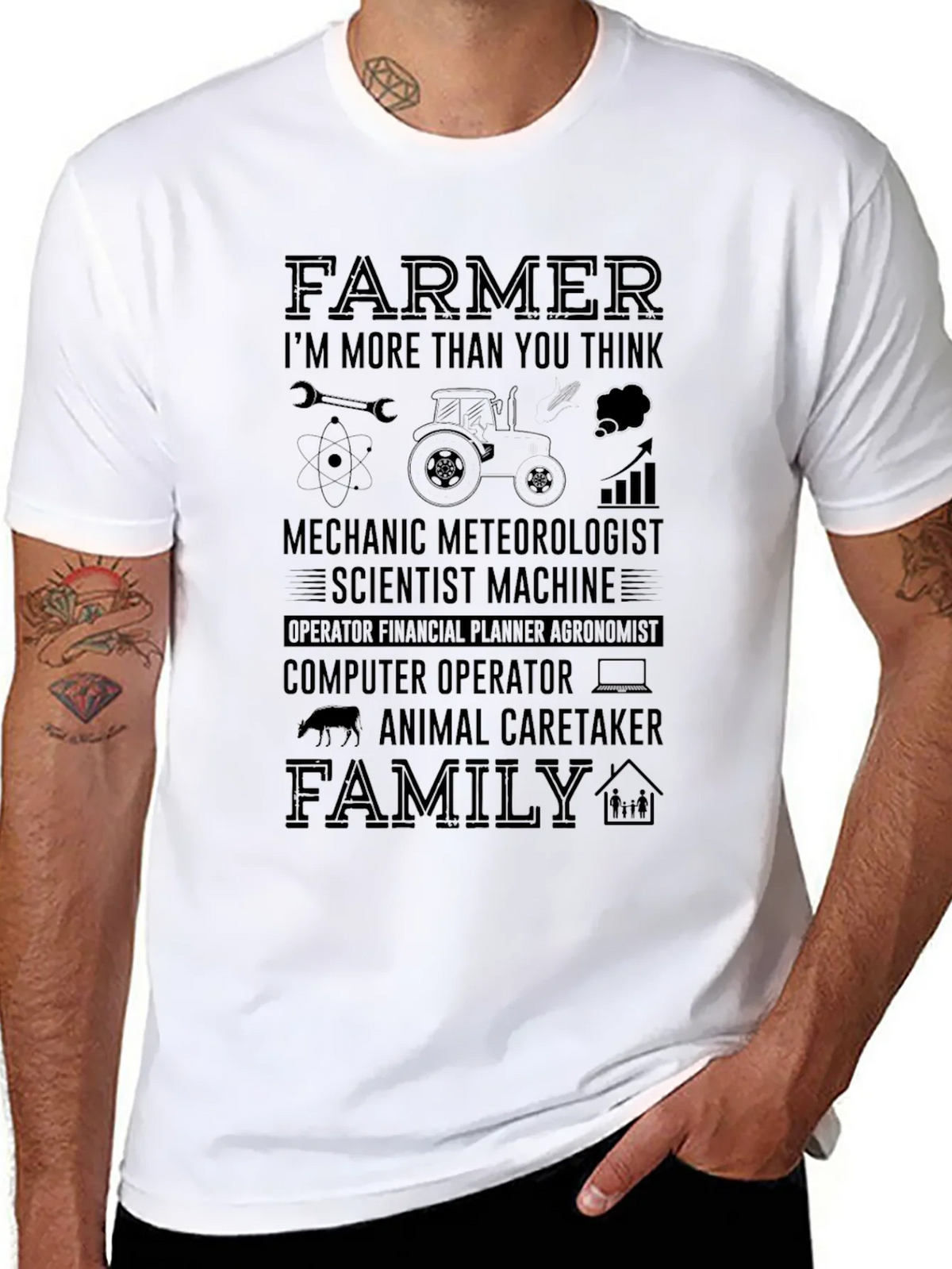 Farmer More Than You Think Graphic T-Shirt product image 10