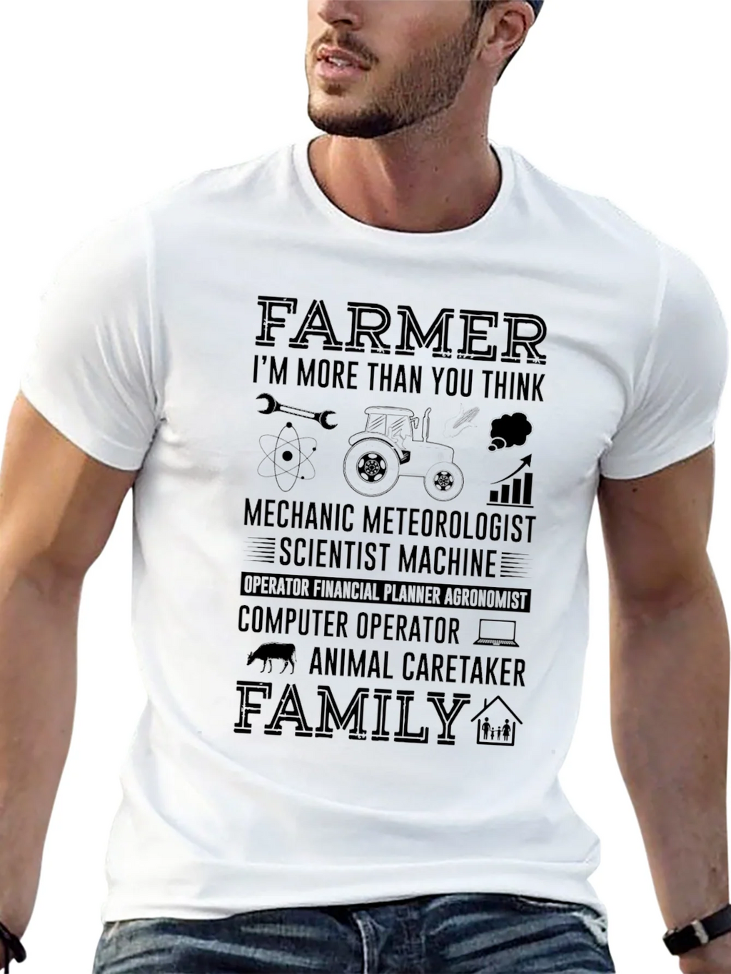 Farmer More Than You Think Graphic T-Shirt product image 4