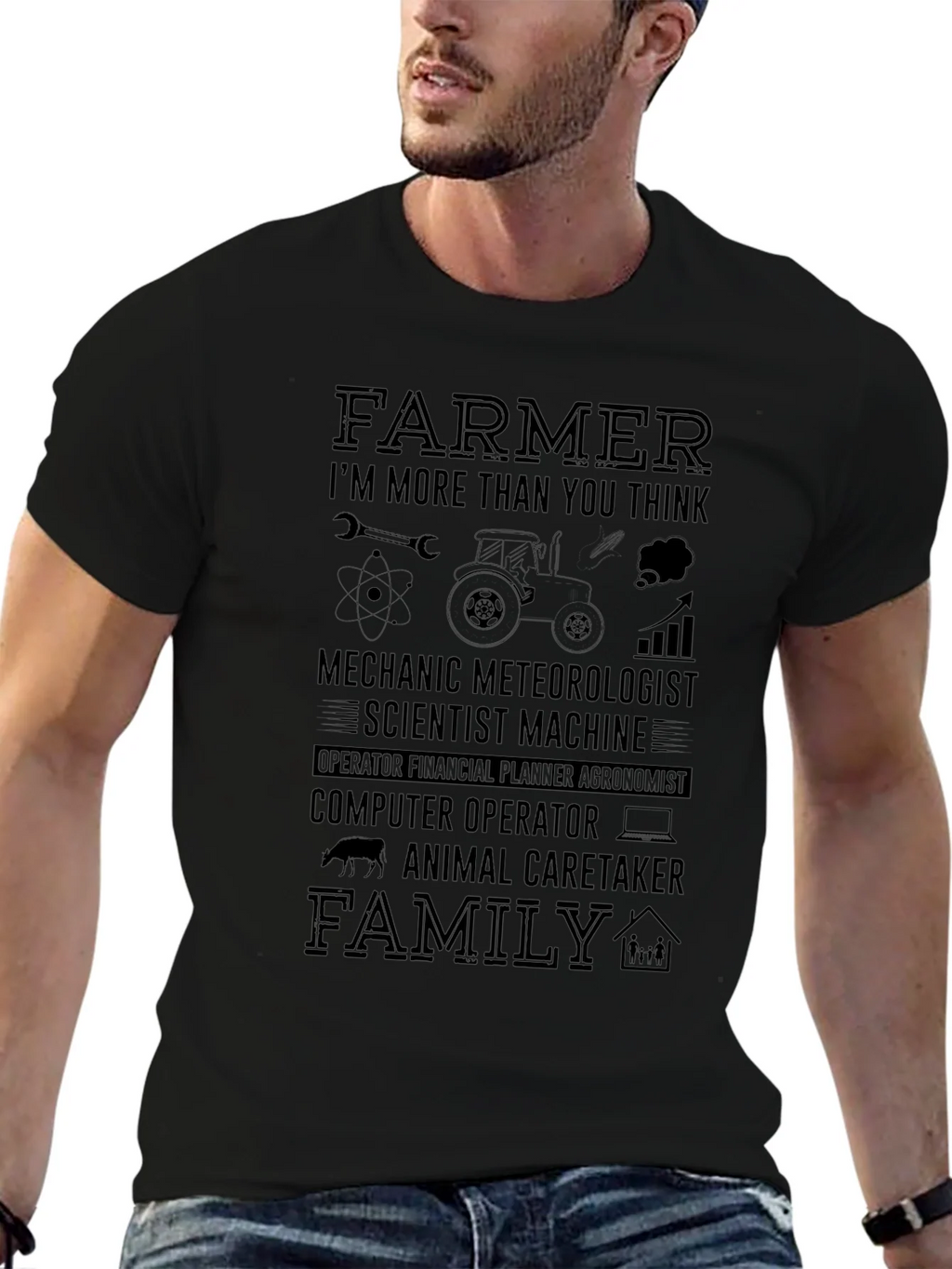 Farmer More Than You Think Graphic T-Shirt product image 9