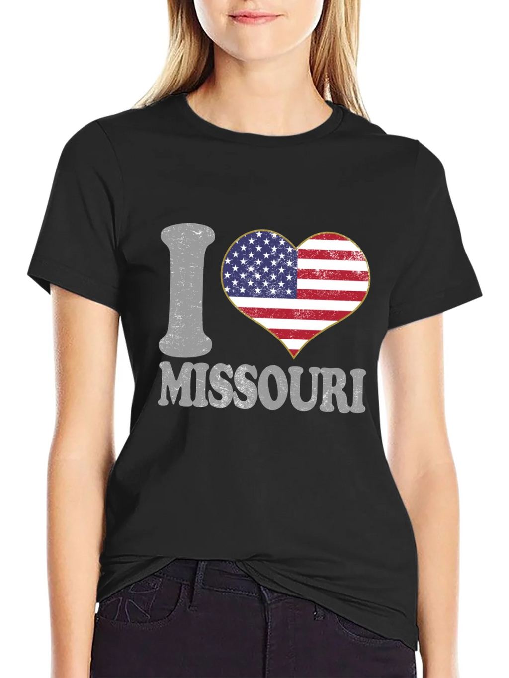 I Heart Missouri Patriotic Graphic T-Shirt product image 5