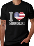 I Heart Missouri Patriotic Graphic T-Shirt product image 1
