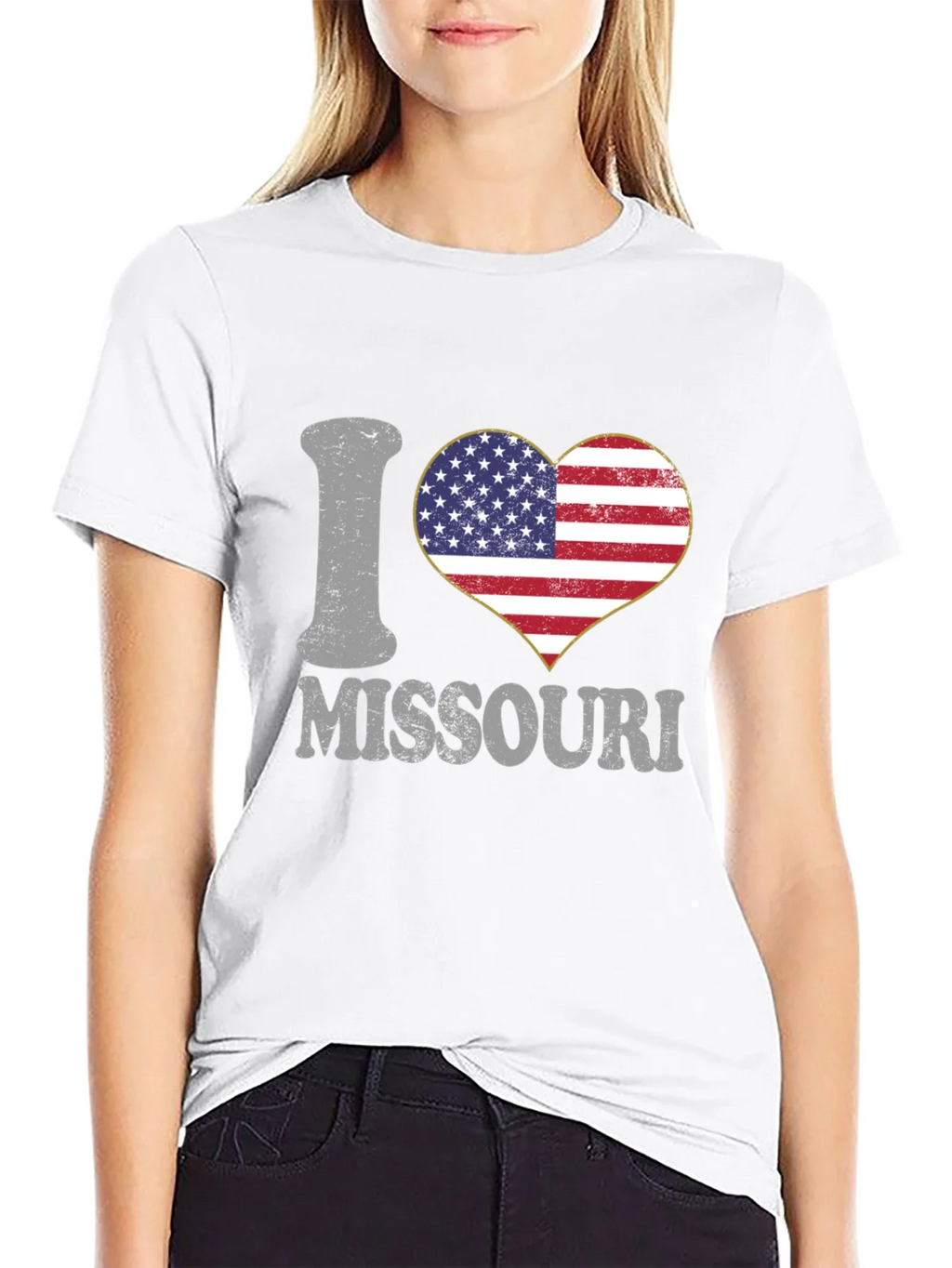 I Heart Missouri Patriotic Graphic T-Shirt product image 11