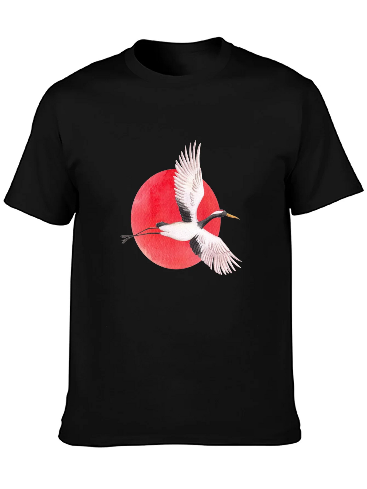 Crane Graphic Black T-Shirt product image 6