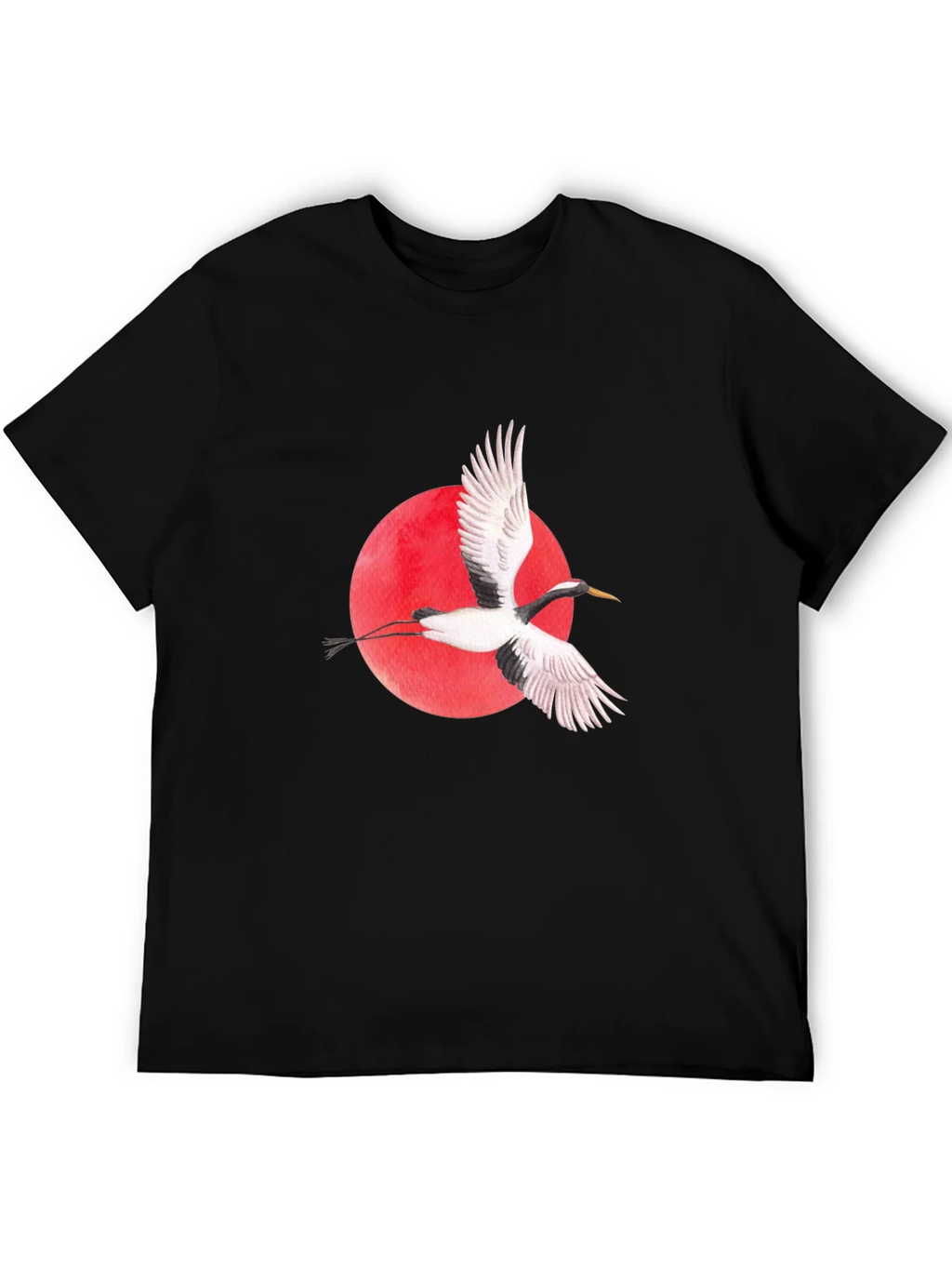 Crane Graphic Black T-Shirt product image 8