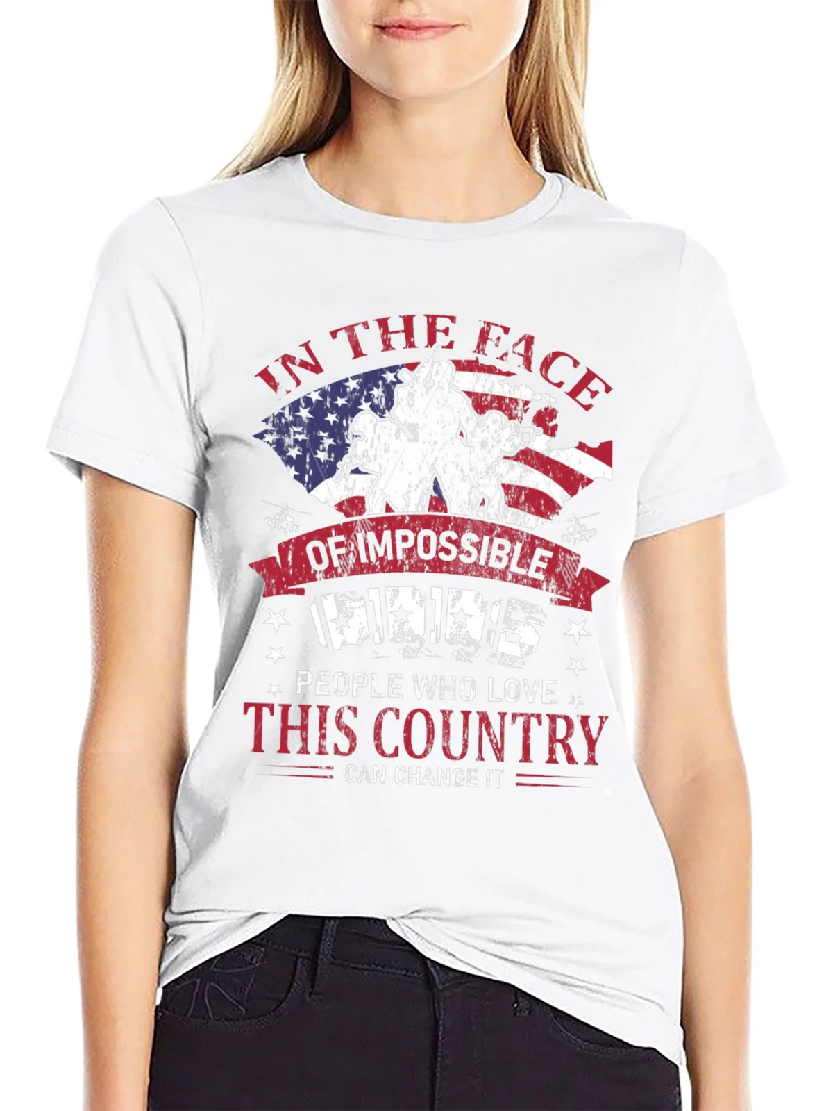 Patriotic T-Shirt: Impossible Odds American Pride product image 11