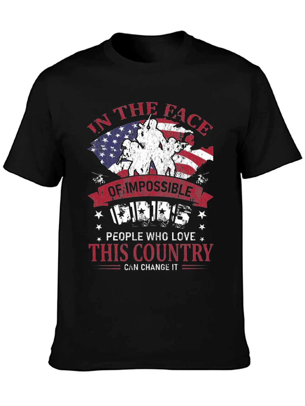 Patriotic T-Shirt: Impossible Odds American Pride product image 6