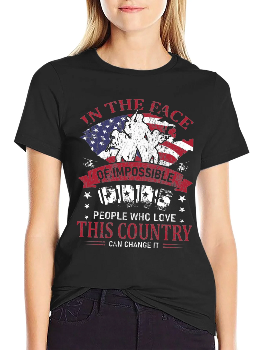 Patriotic T-Shirt: Impossible Odds American Pride product image 5
