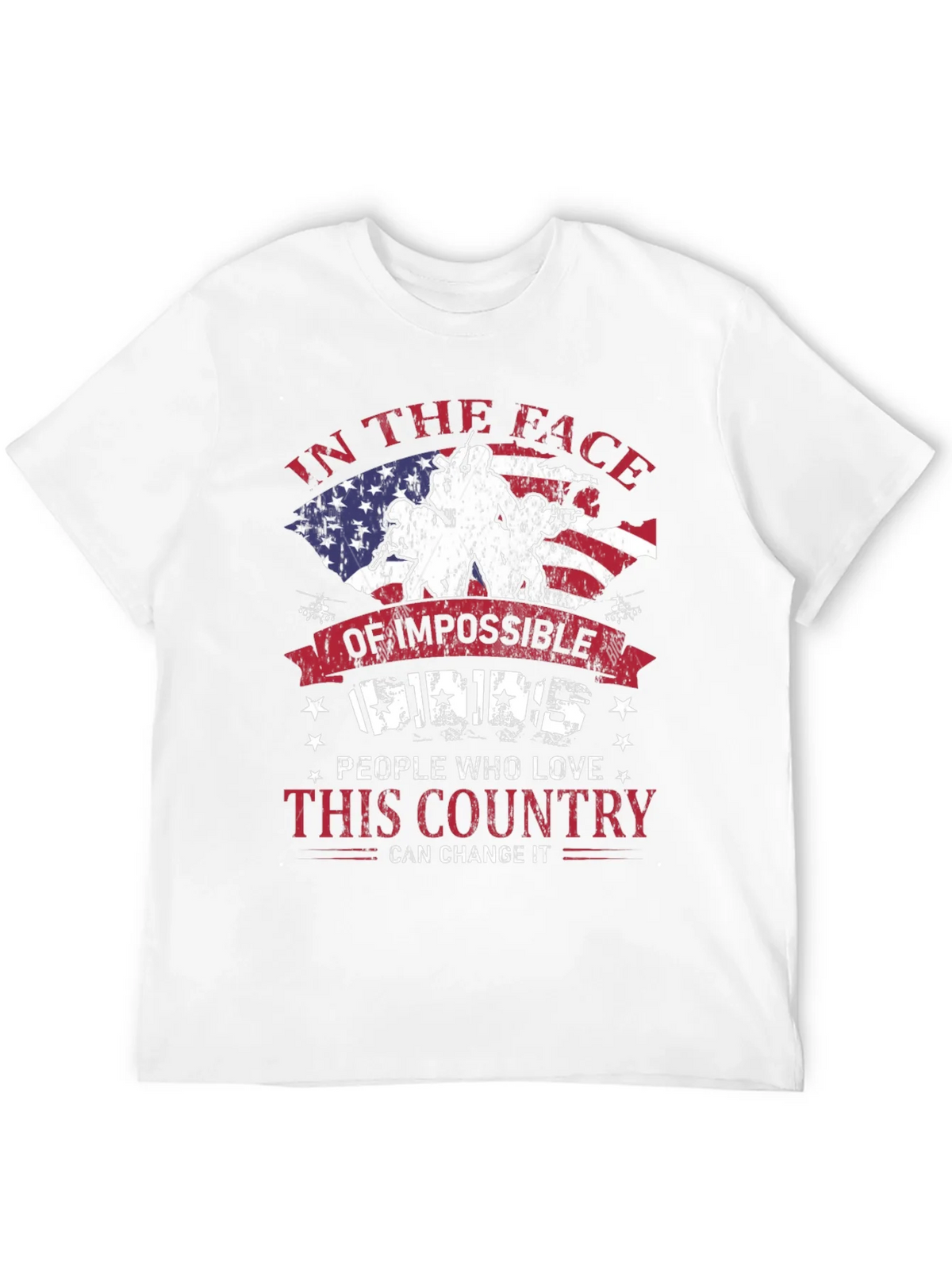 Patriotic T-Shirt: Impossible Odds American Pride product image 3