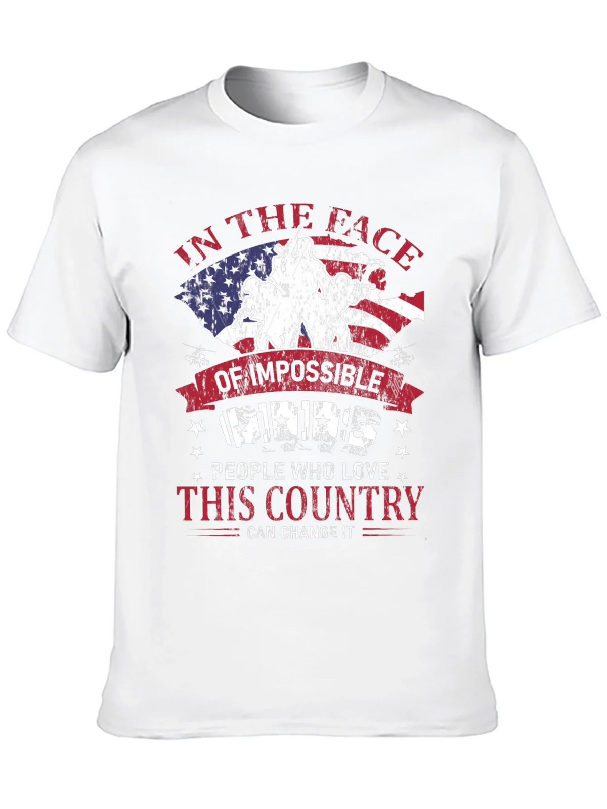 Patriotic T-Shirt: Impossible Odds American Pride product image 12