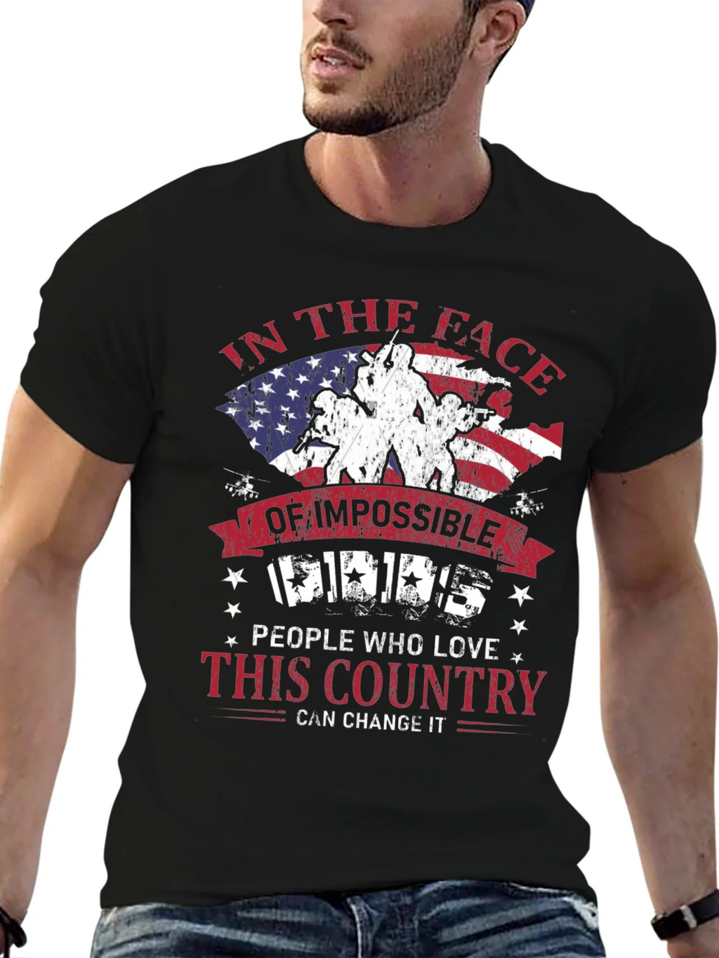 Patriotic T-Shirt: Impossible Odds American Pride product image 9