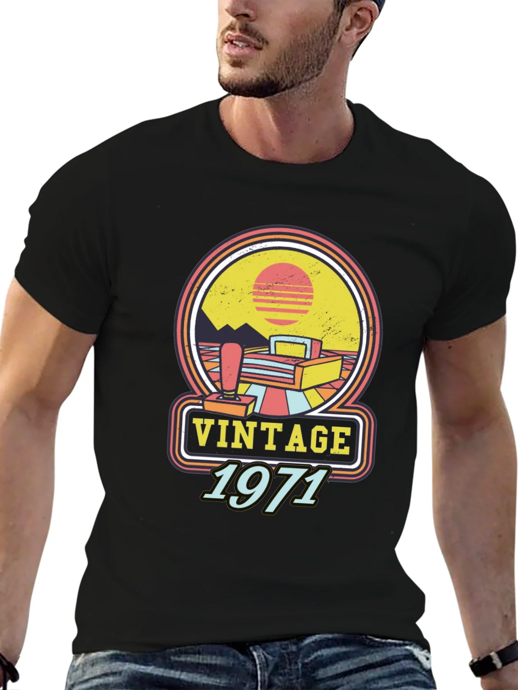 Vintage 1971 Gamer T-Shirt Retro Style product image 9