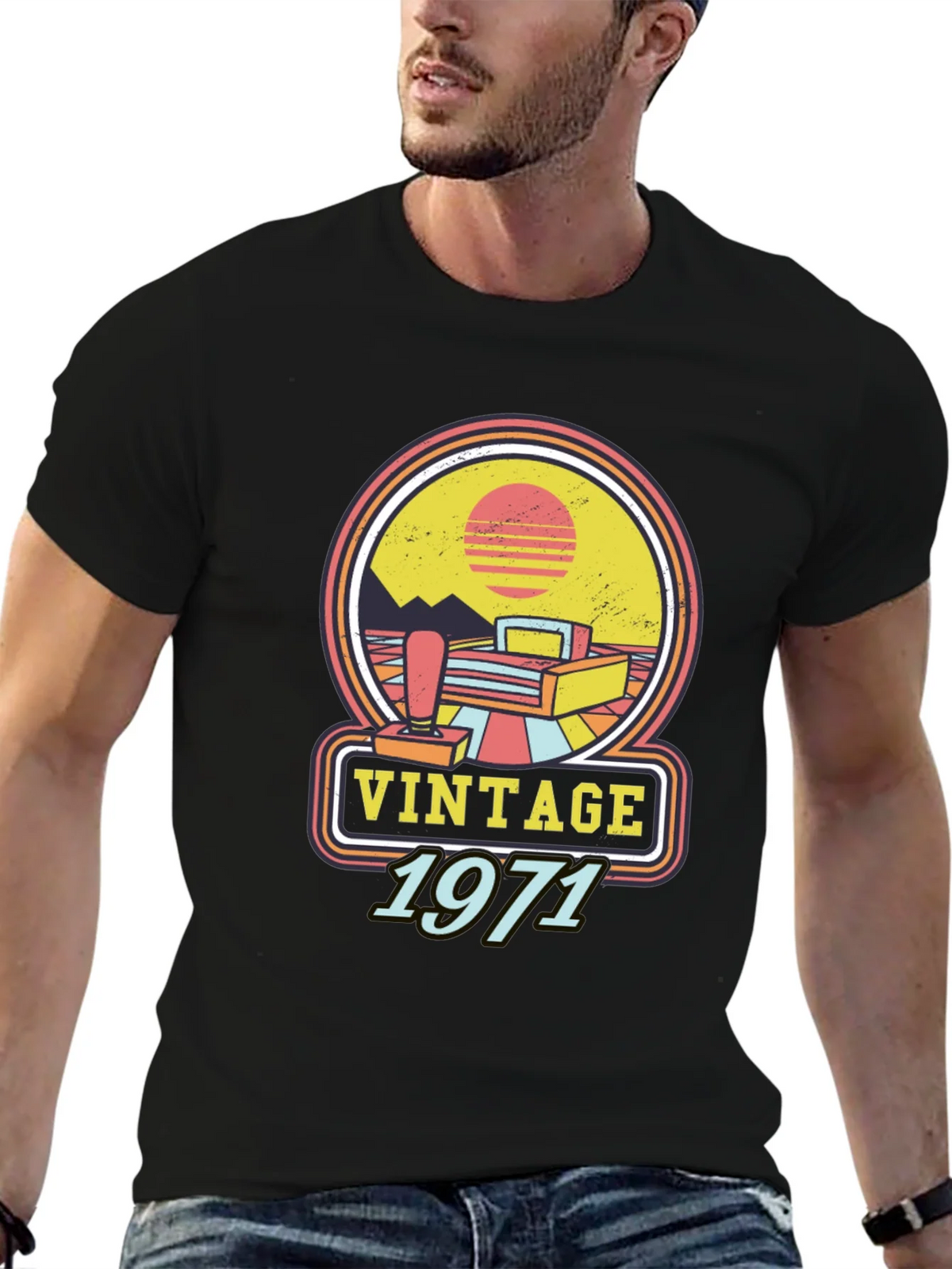 Vintage 1971 Gamer T-Shirt Retro Style product image 9