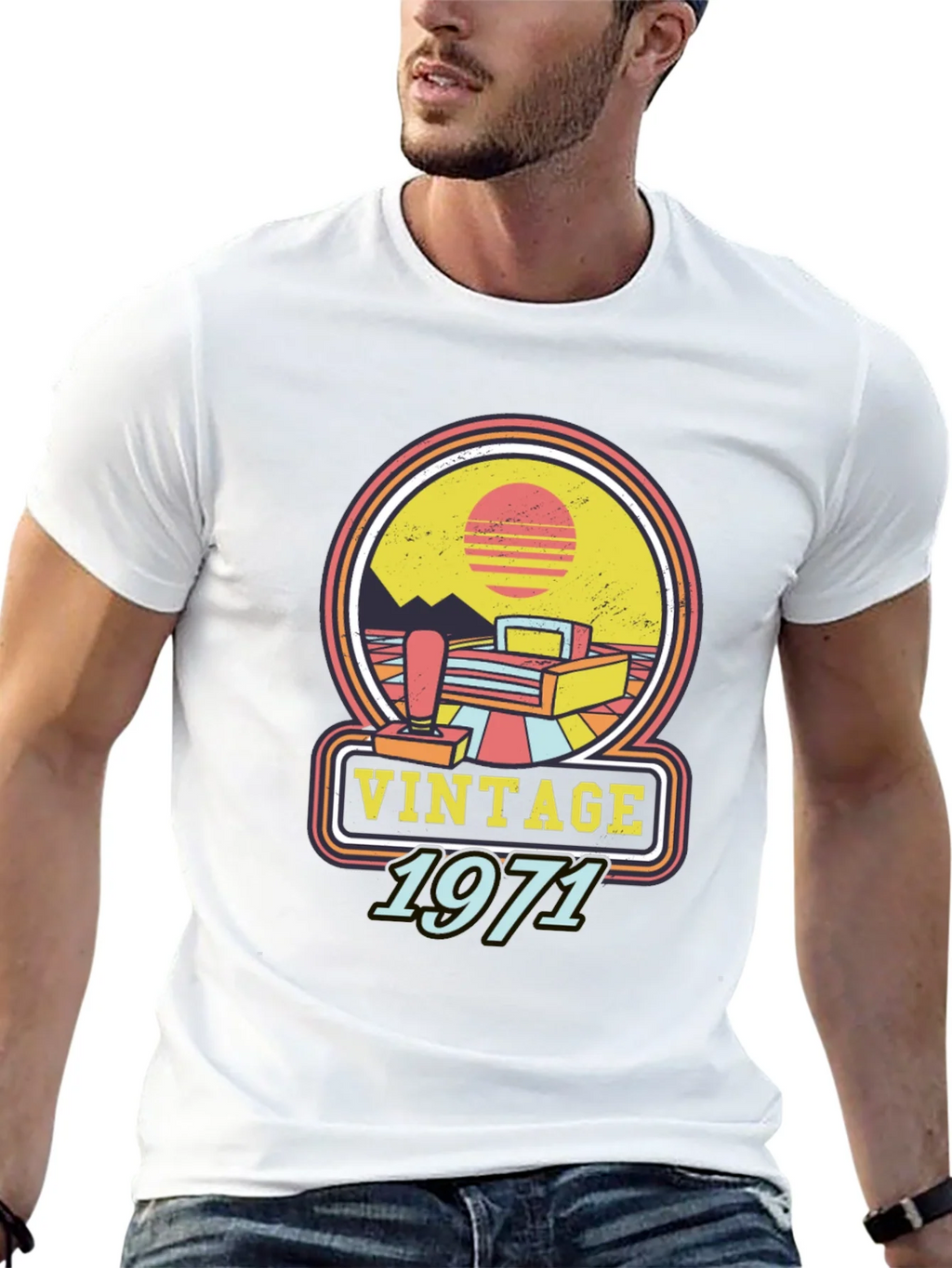 Vintage 1971 Gamer T-Shirt Retro Style product image 4
