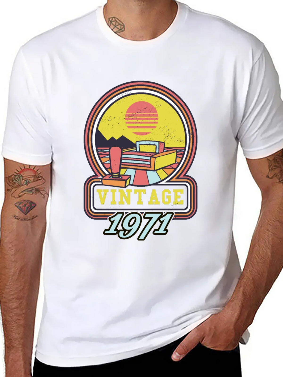Vintage 1971 Gamer T-Shirt Retro Style product image 10