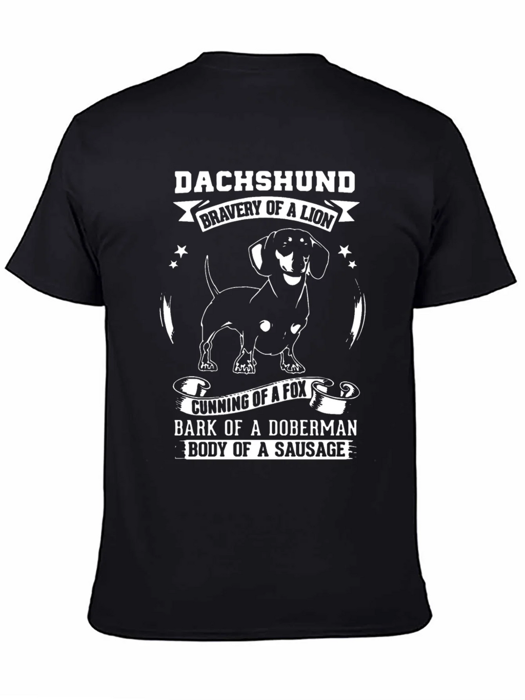 Dachshund Bravery of a Lion Graphic T-Shirt product image 7