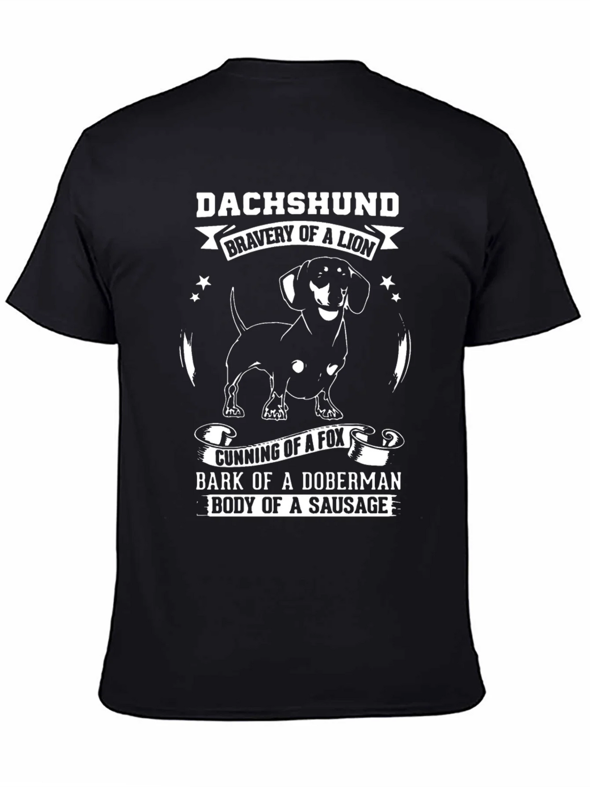 Dachshund Bravery of a Lion Graphic T-Shirt product image 7