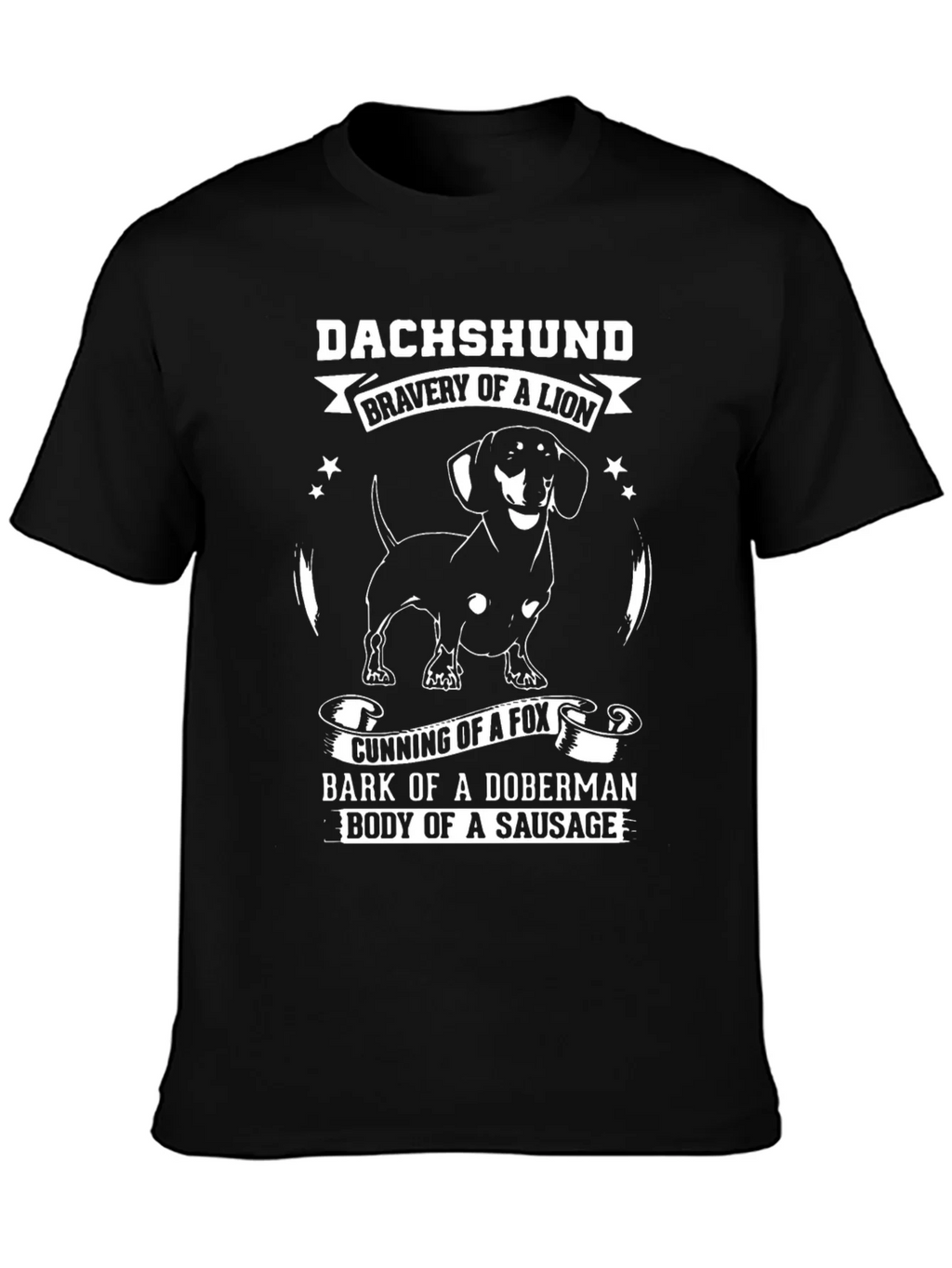 Dachshund Bravery of a Lion Graphic T-Shirt product image 6