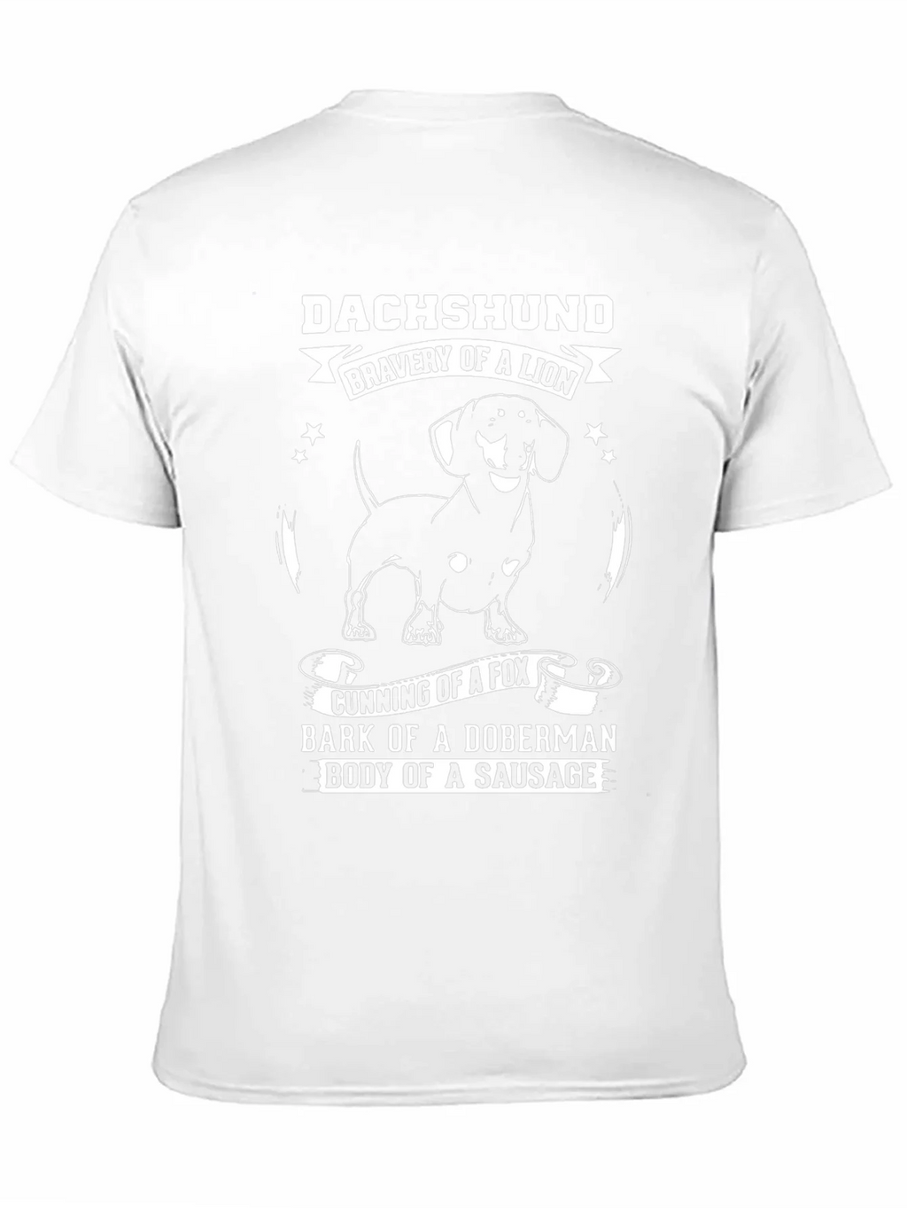 Dachshund Bravery of a Lion Graphic T-Shirt product image 2