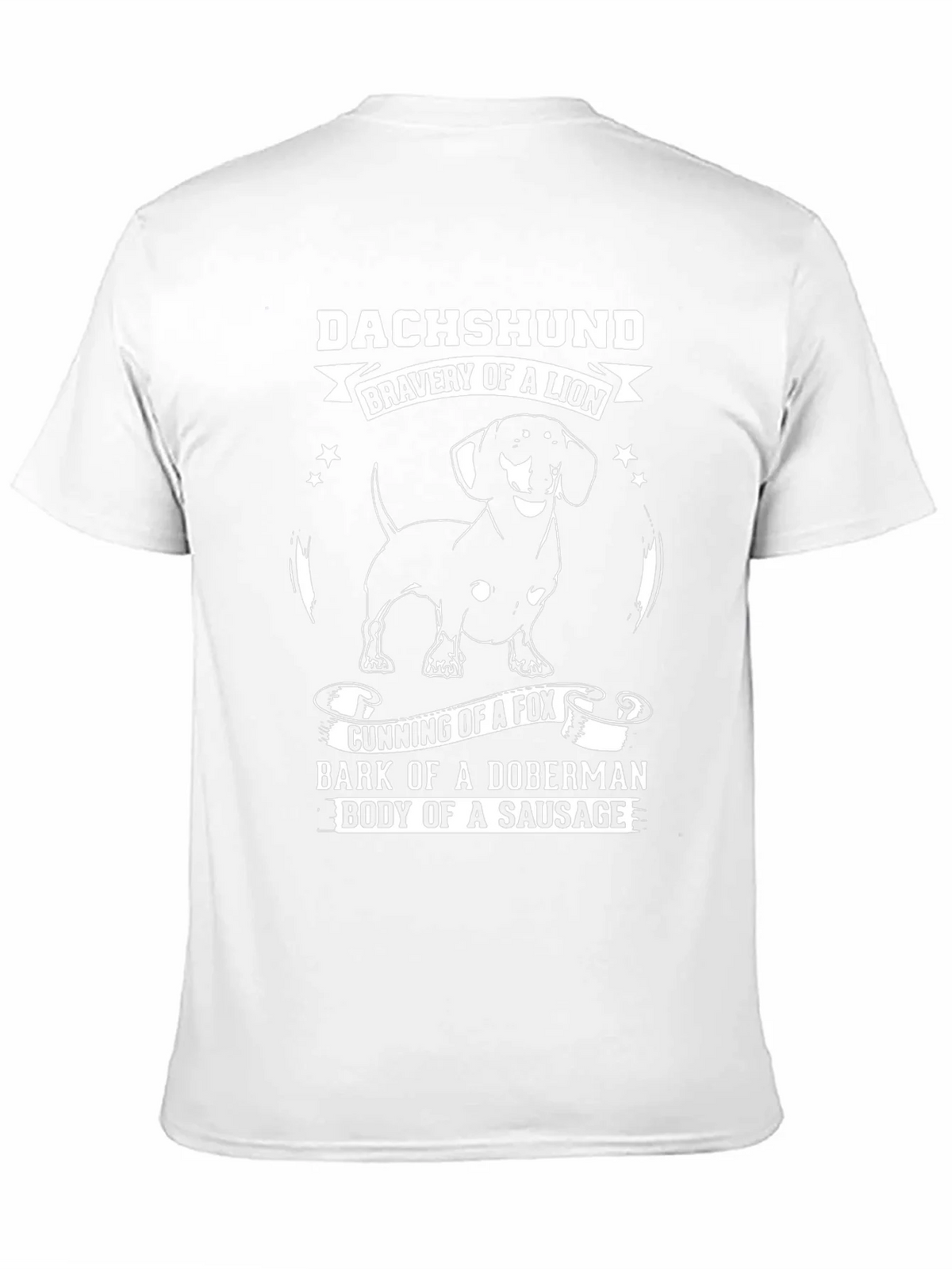 Dachshund Bravery of a Lion Graphic T-Shirt product image 2