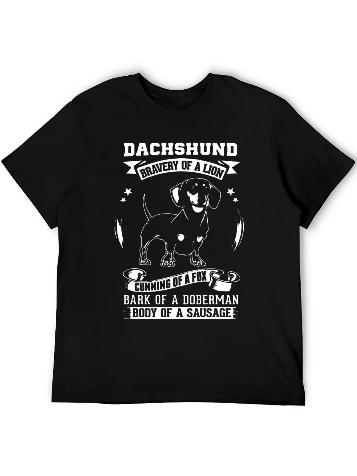 Dachshund Bravery of a Lion Graphic T-Shirt product image 8