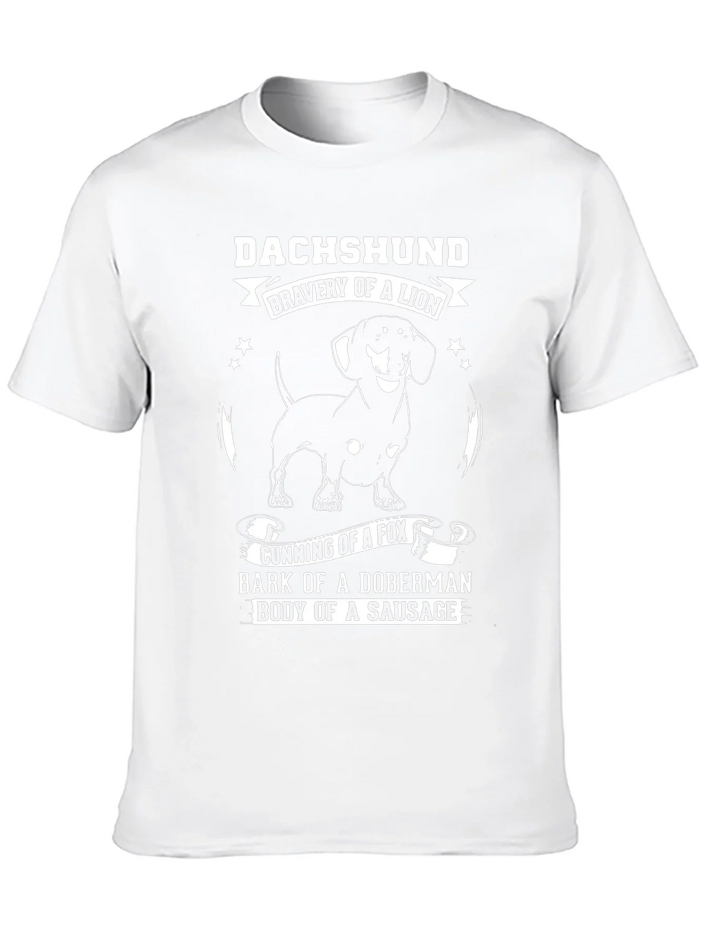 Dachshund Bravery of a Lion Graphic T-Shirt product image 12