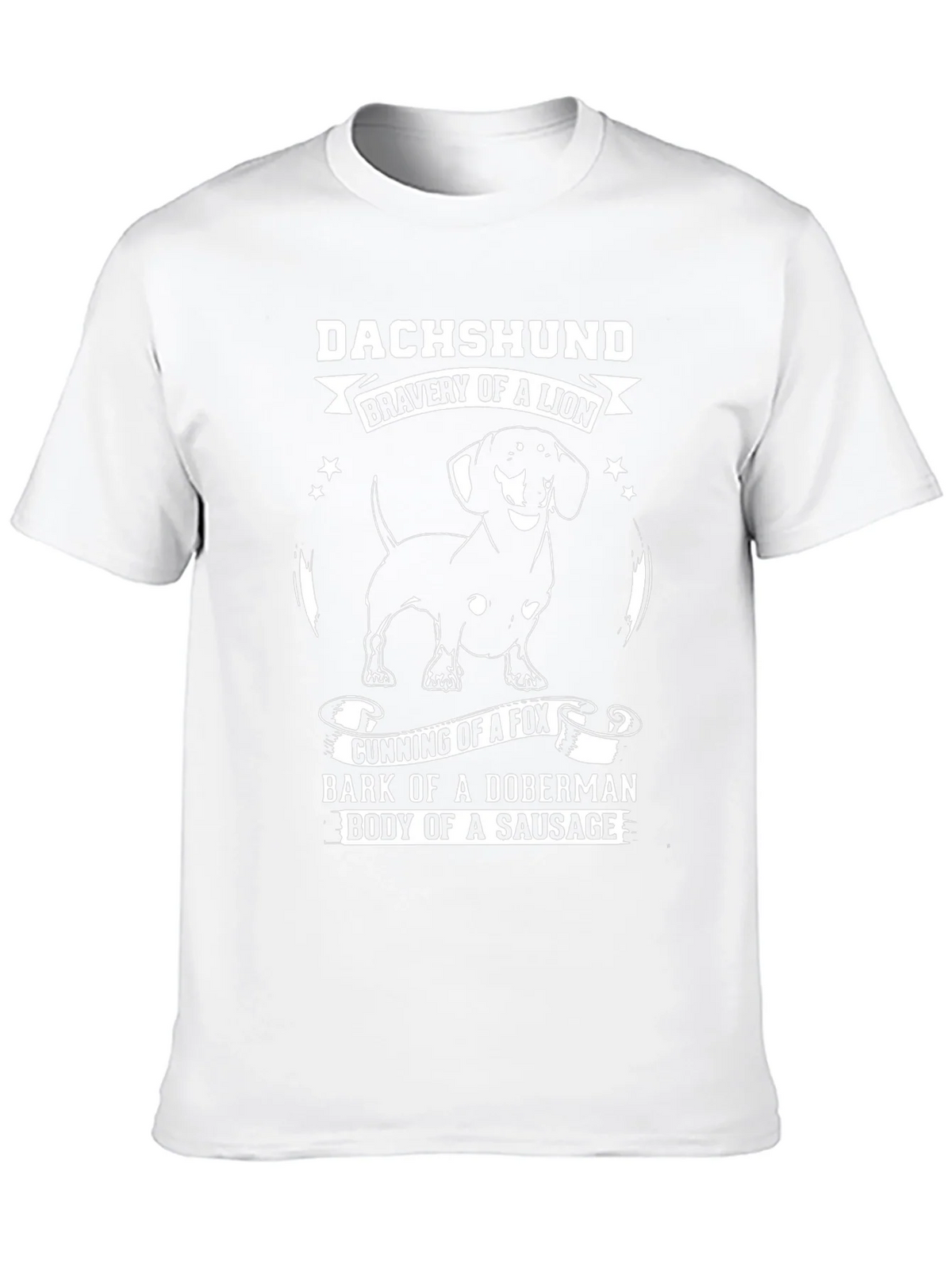 Dachshund Bravery of a Lion Graphic T-Shirt product image 12