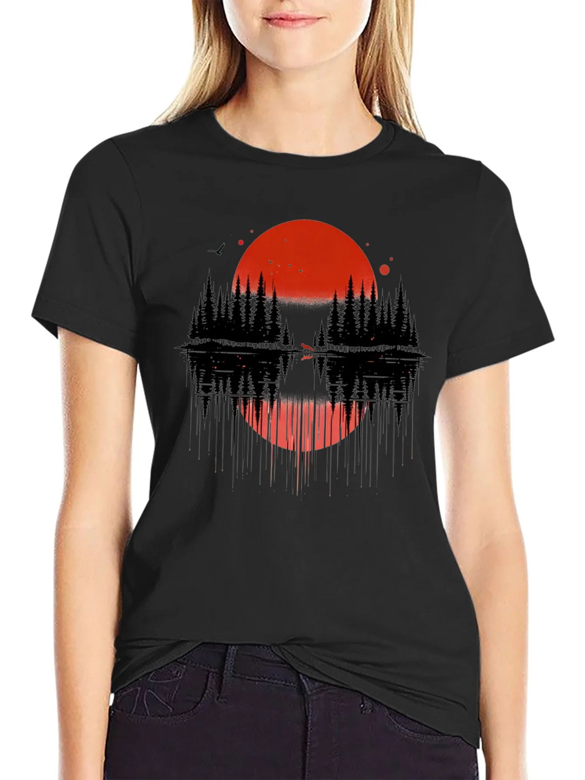 Sunset Forest Graphic Tee - Nature Inspired Design product image 5