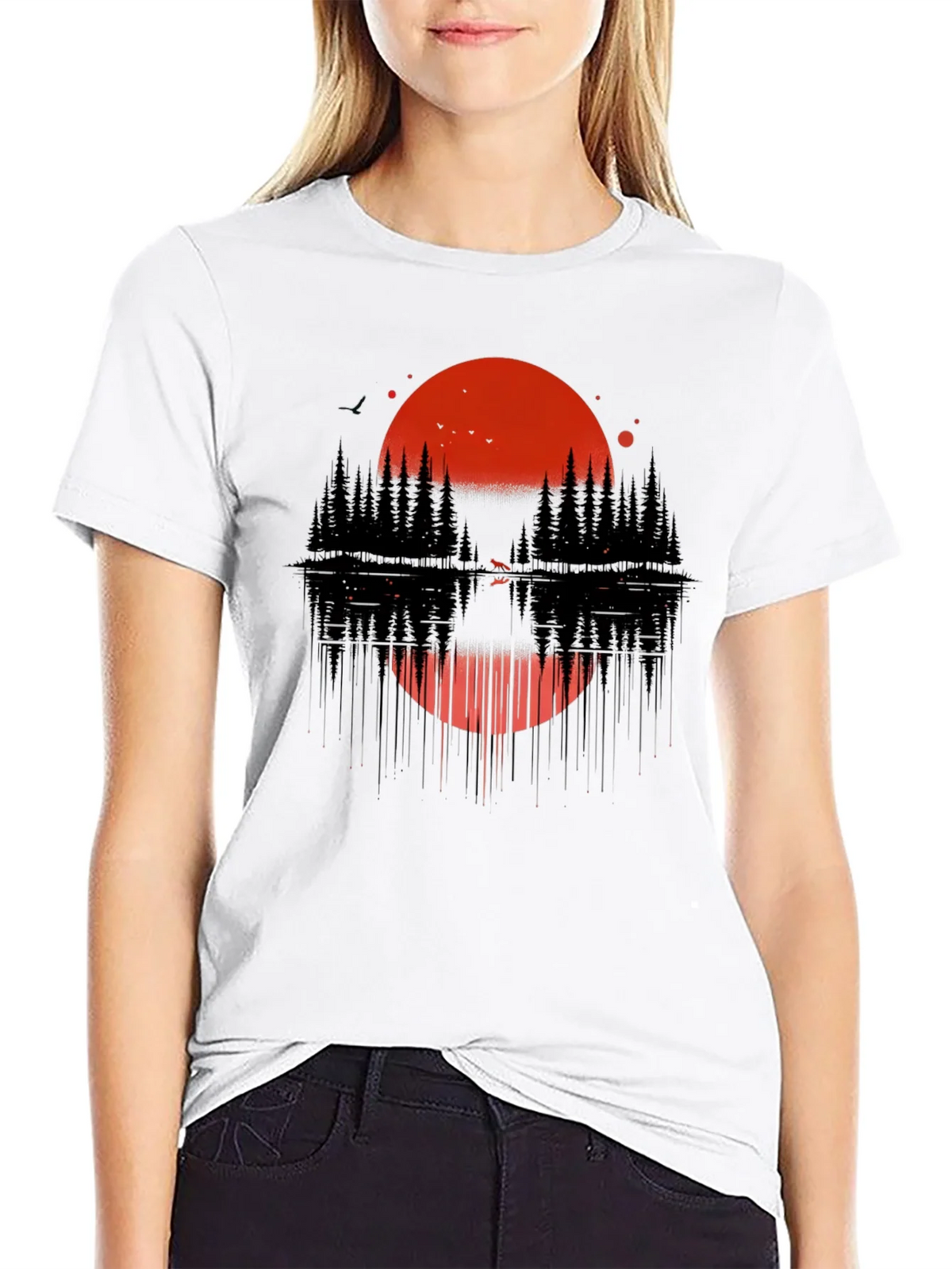 Sunset Forest Graphic Tee - Nature Inspired Design product image 11