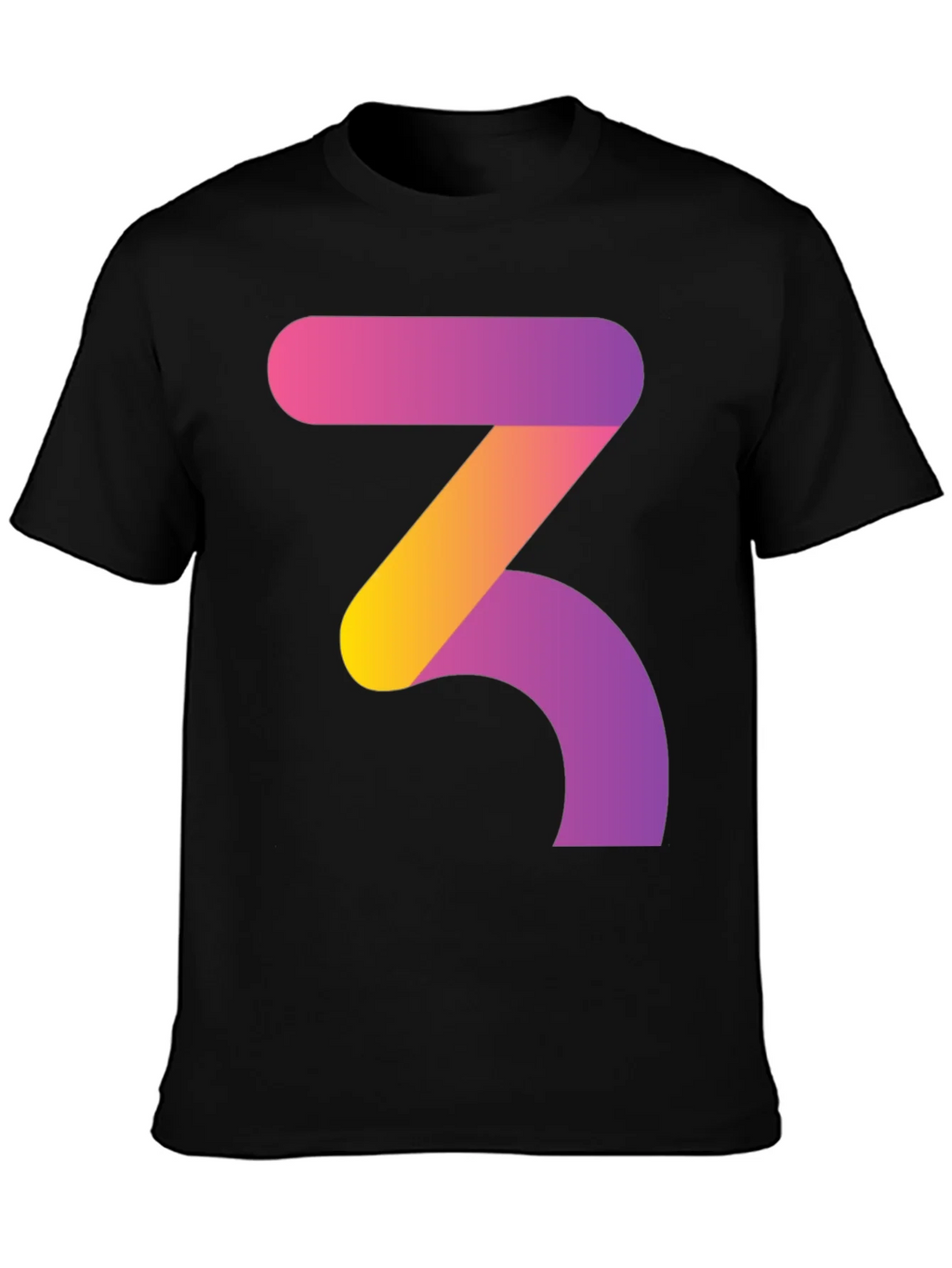 Gradient Number 3 Graphic Tee - Modern Style product image 6