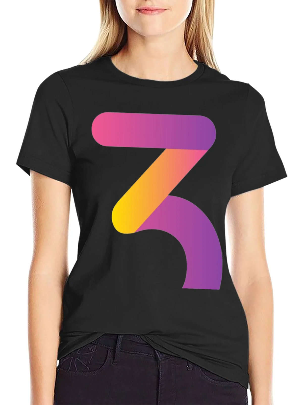 Gradient Number 3 Graphic Tee - Modern Style product image 5
