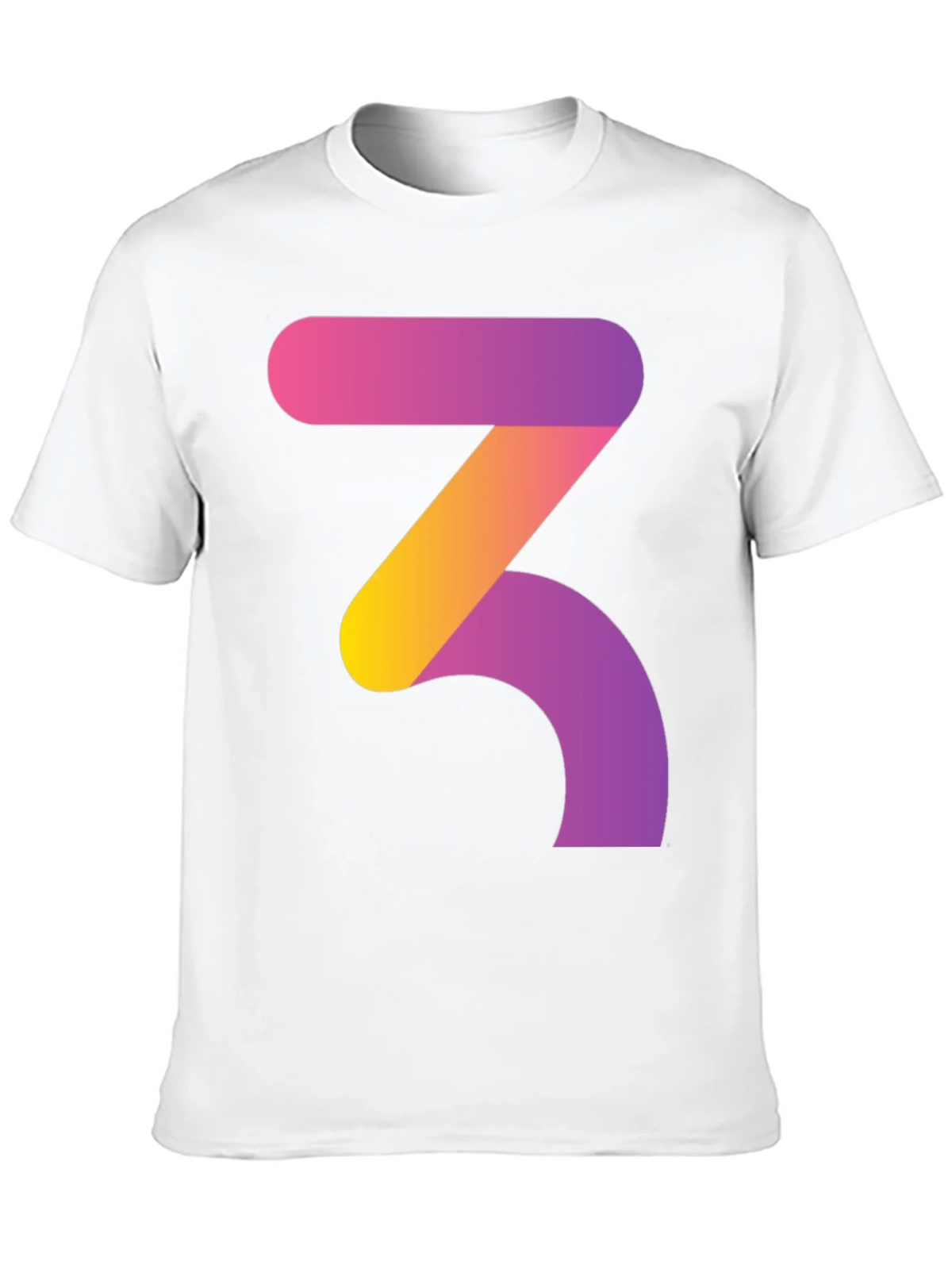 Gradient Number 3 Graphic Tee - Modern Style product image 12