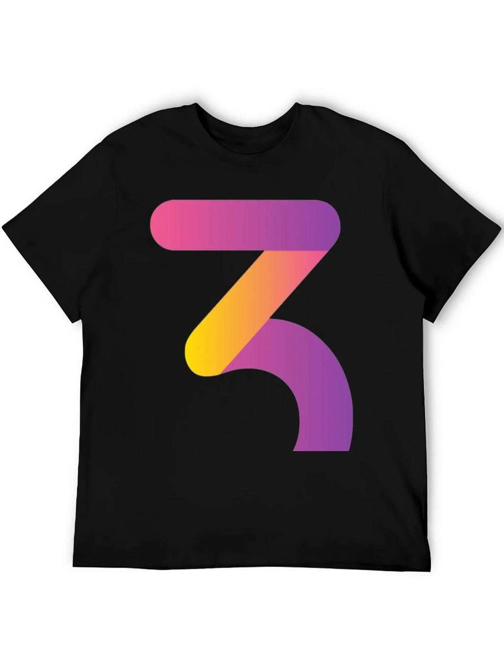 Gradient Number 3 Graphic Tee - Modern Style product image 8
