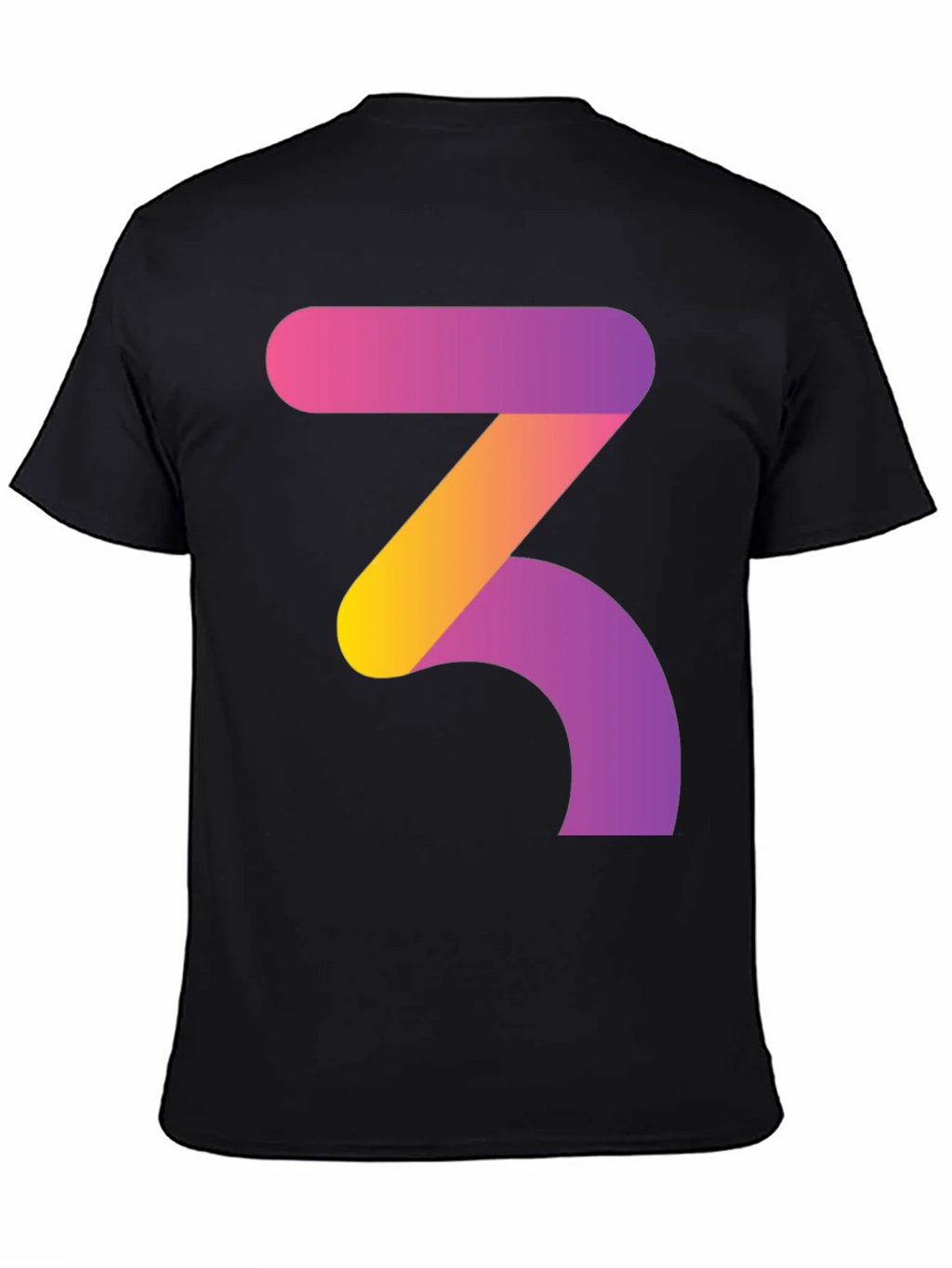Gradient Number 3 Graphic Tee - Modern Style product image 7