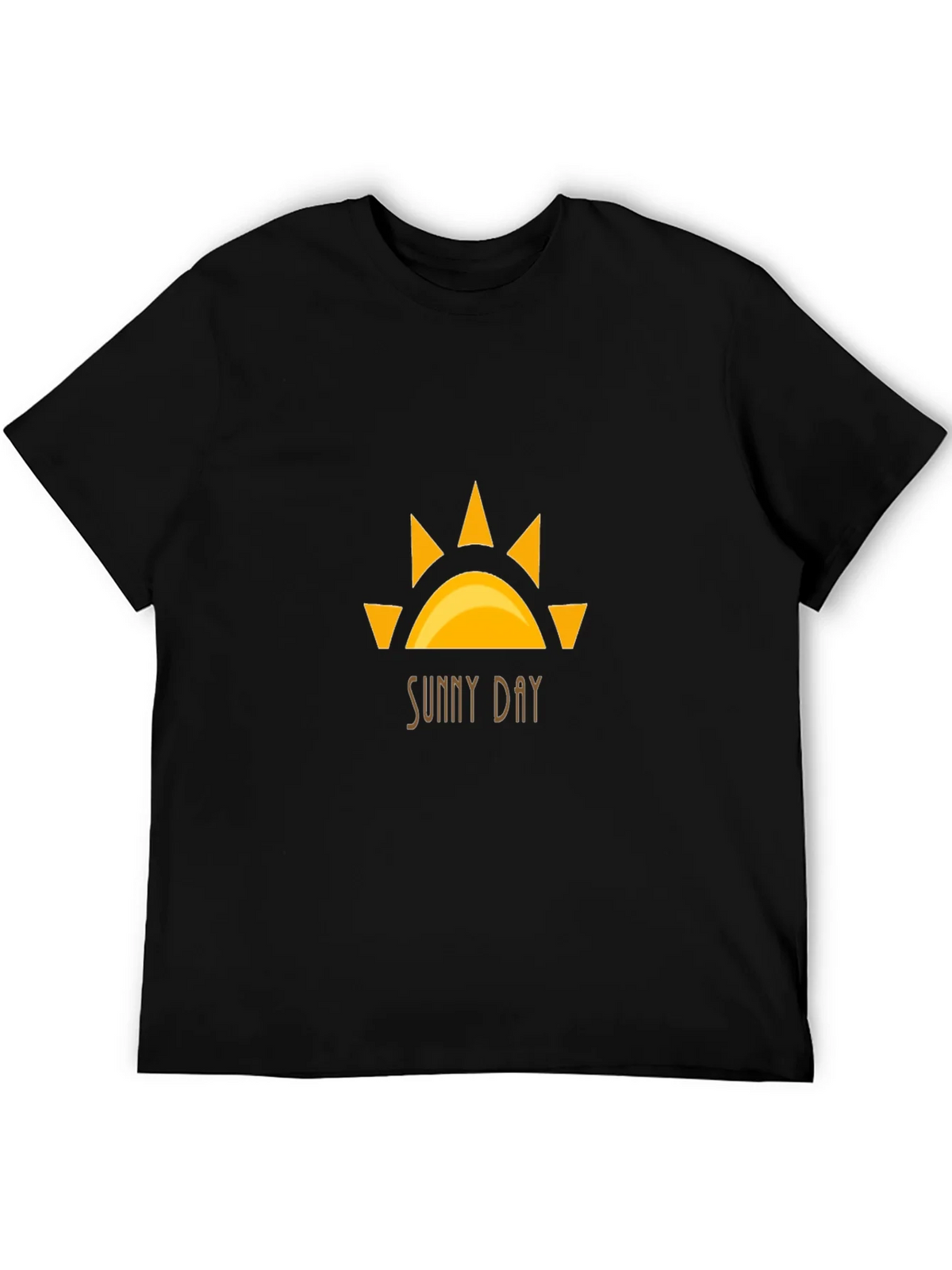 Sunny Day Graphic Tee - Black Cotton T-Shirt product image 8