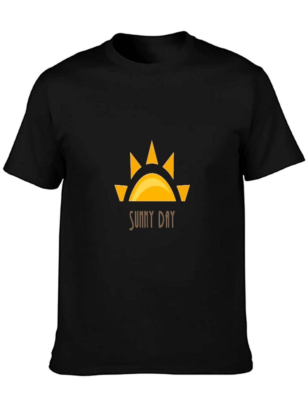 Sunny Day Graphic Tee - Black Cotton T-Shirt product image 6